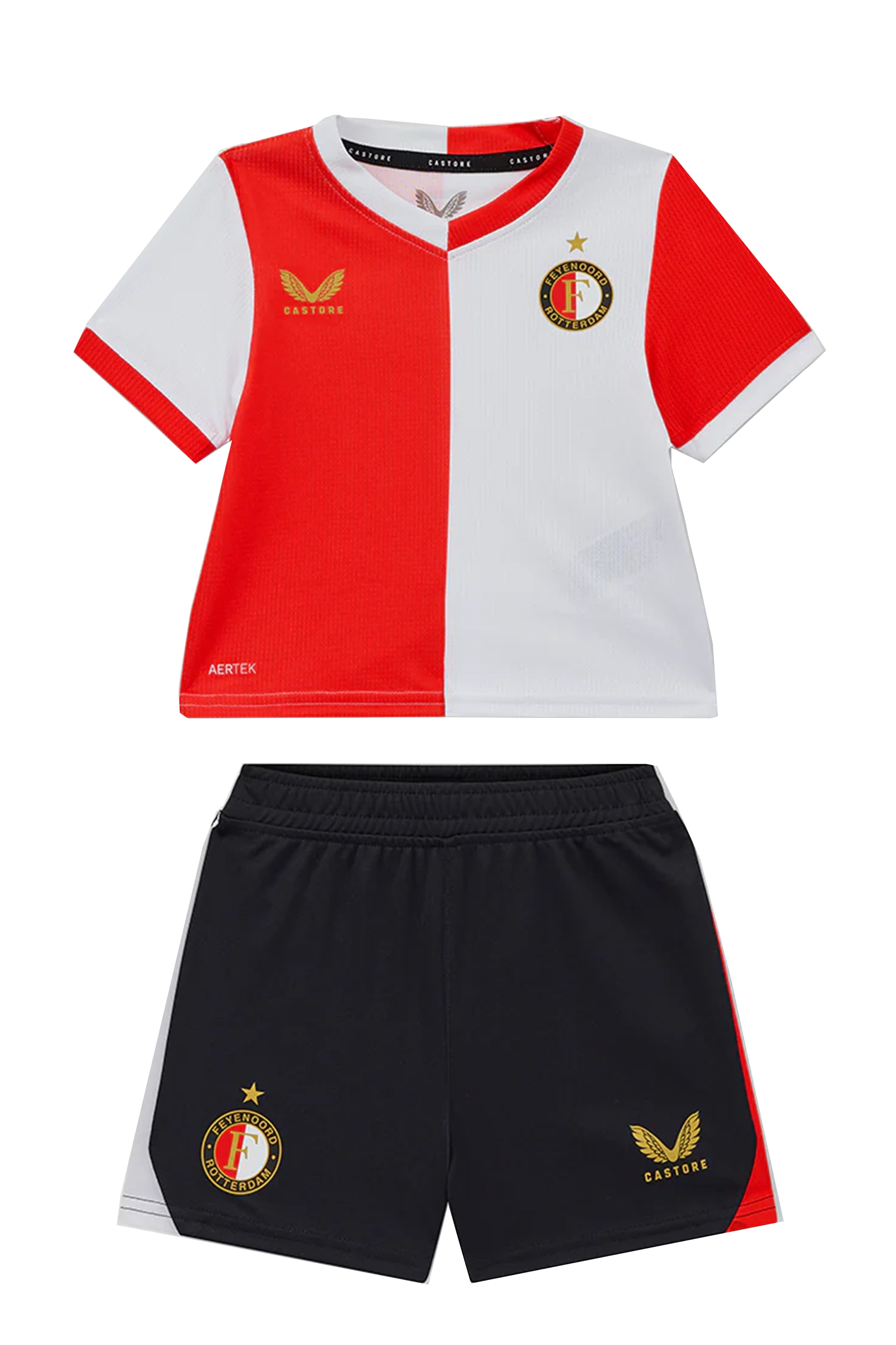 Castore Feyenoord Home Baby Kit Rood-Wit 1