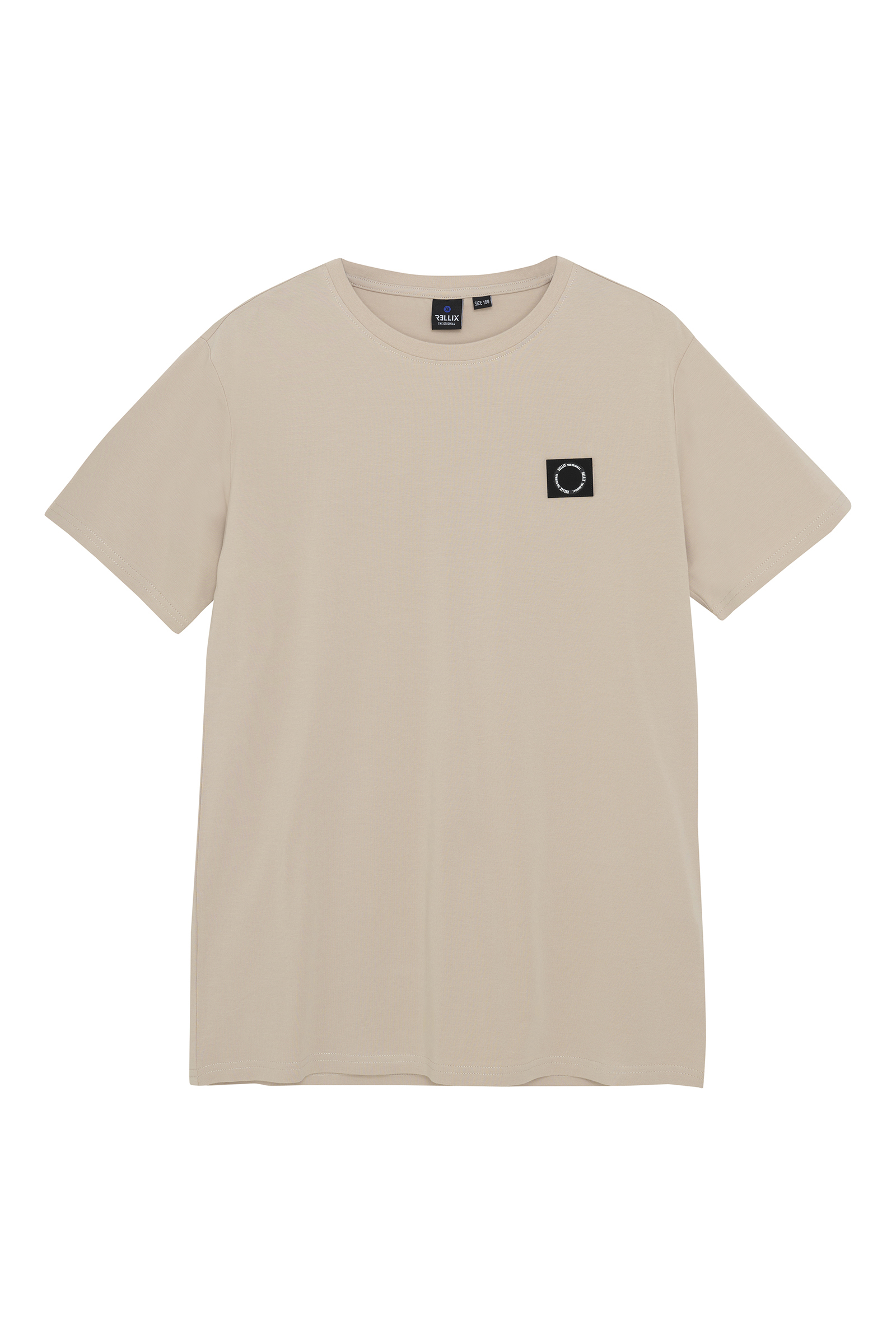 Rellix T-shirt ss basic bruin/beige-1 1