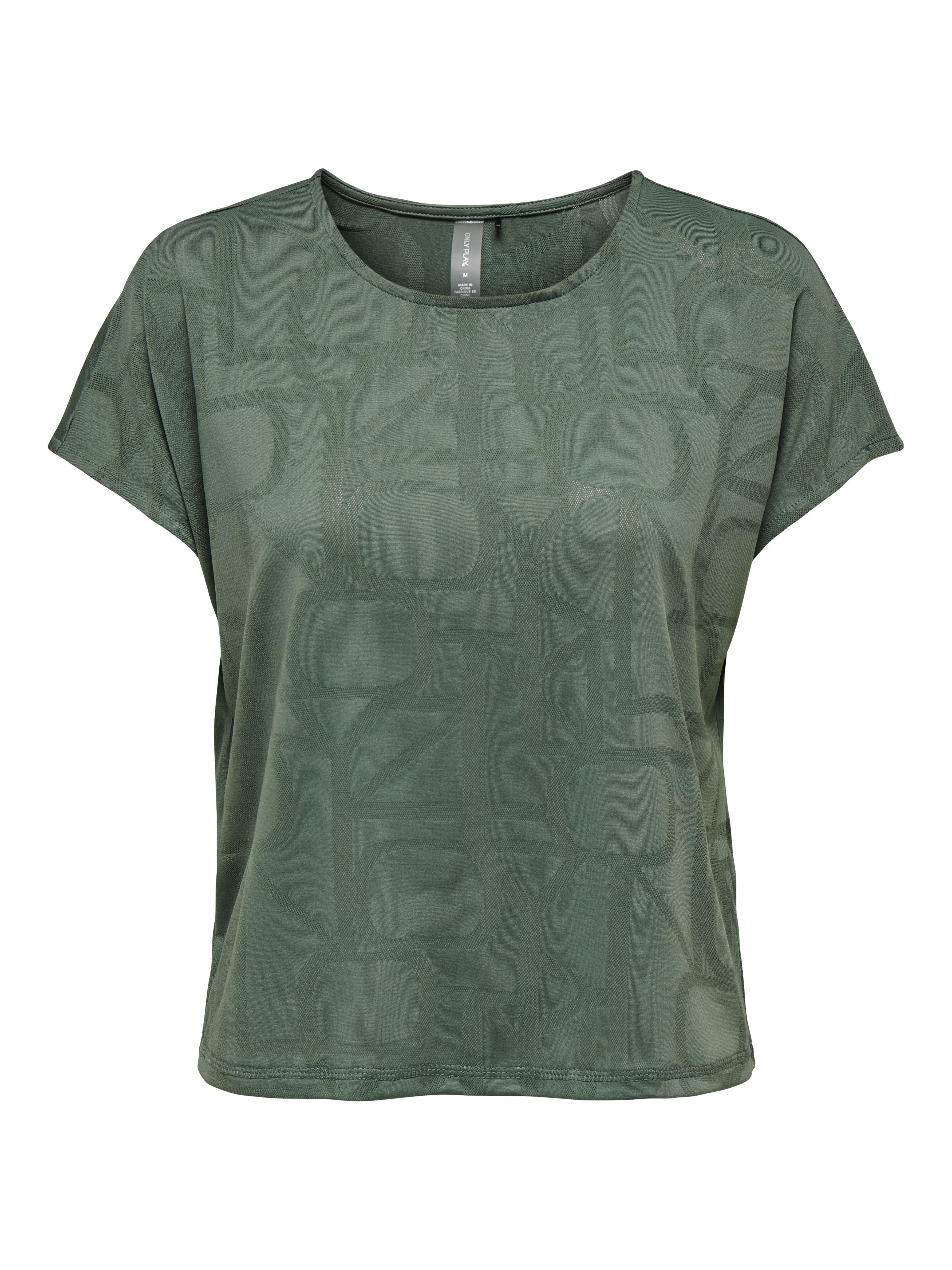 Fitness dames t-shirt km groen
