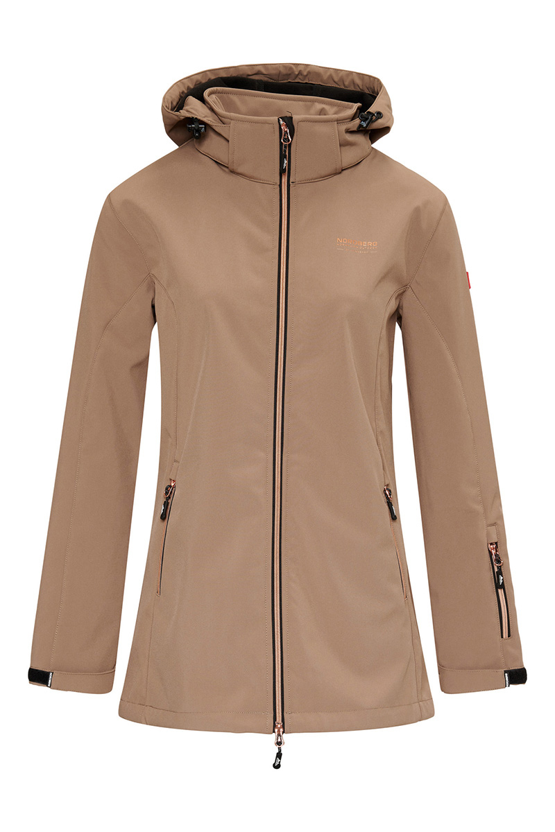 Nordberg IRENE LADIES SOFTSHELL bruin/beige 1