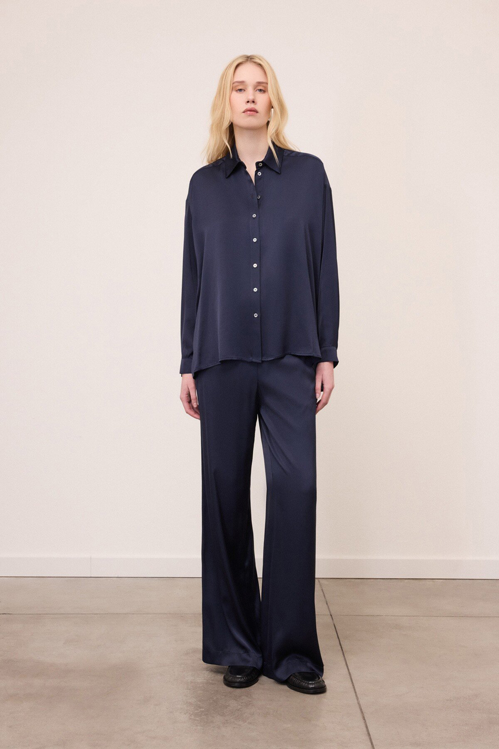 Dames broek blauw