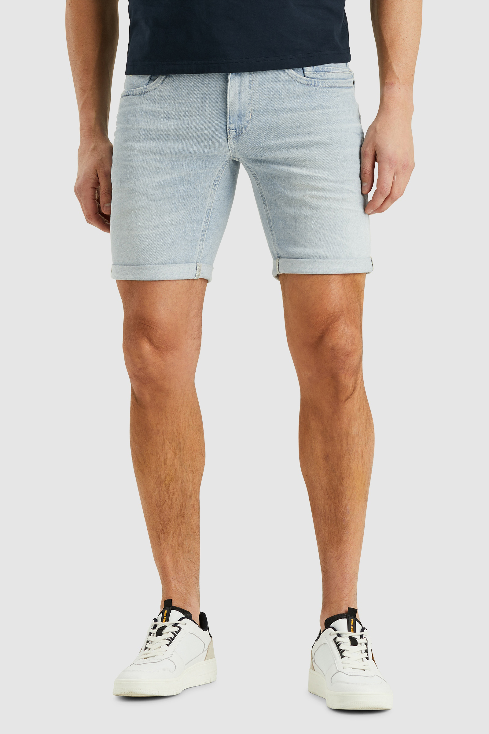 Heren short blauw