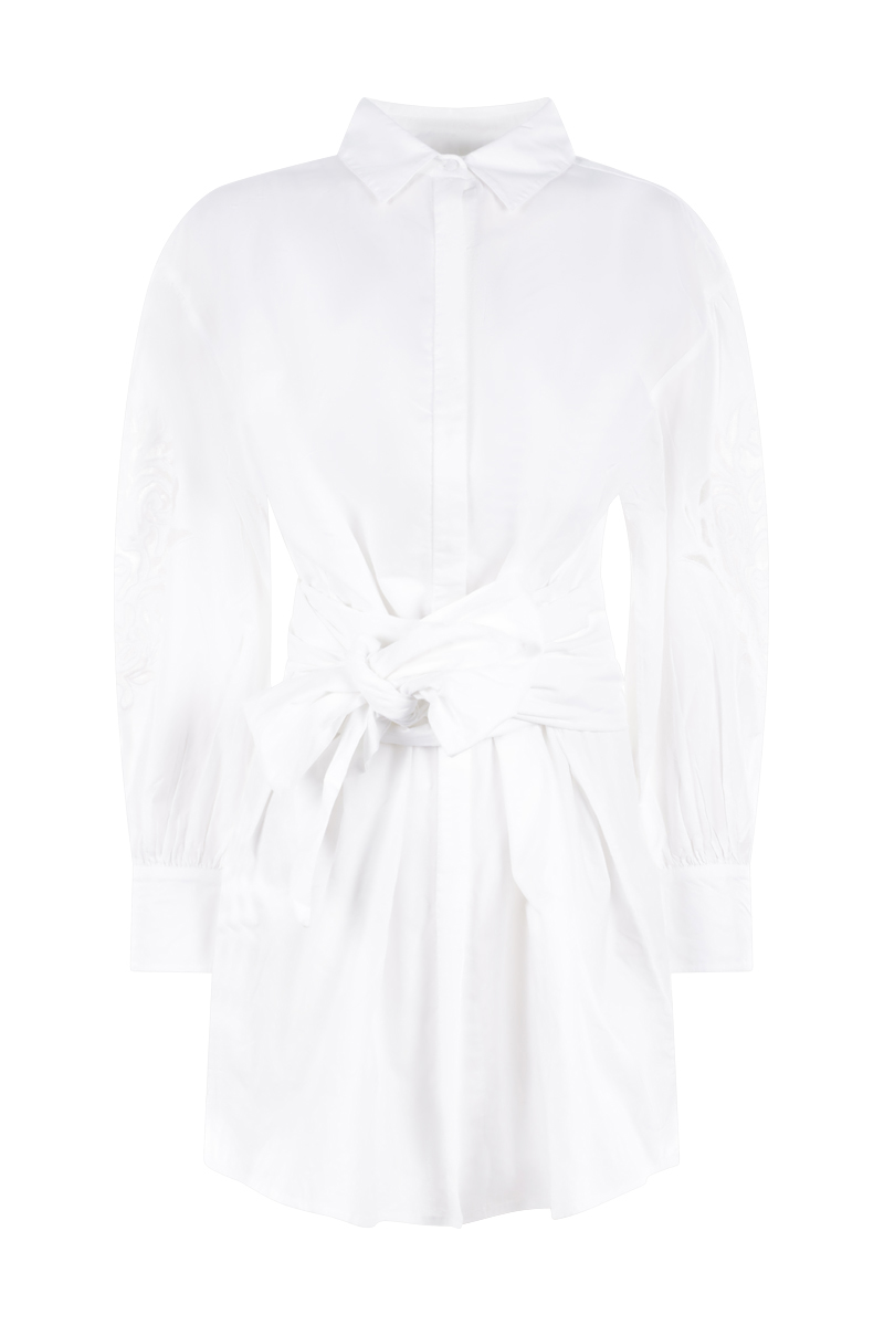 Dames blouse lange mouw wit