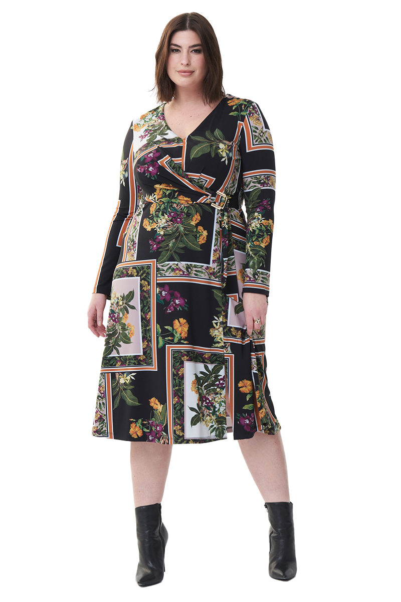 Joseph Ribkoff LDS Dress Zwart-1 3