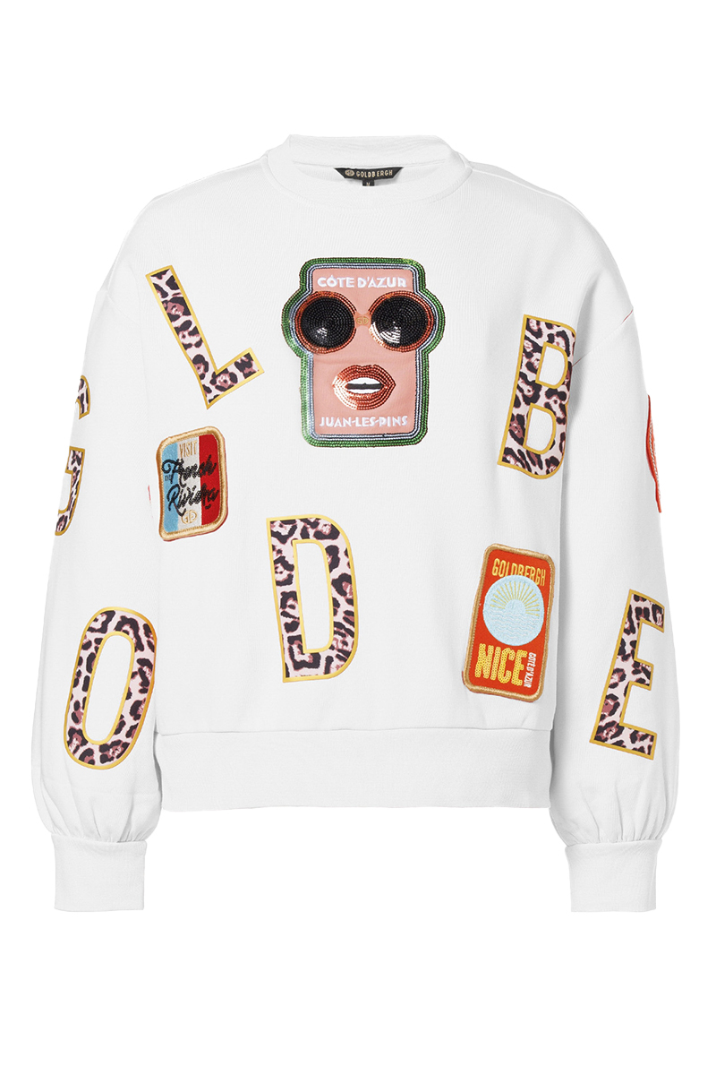Casual dames sweater wit