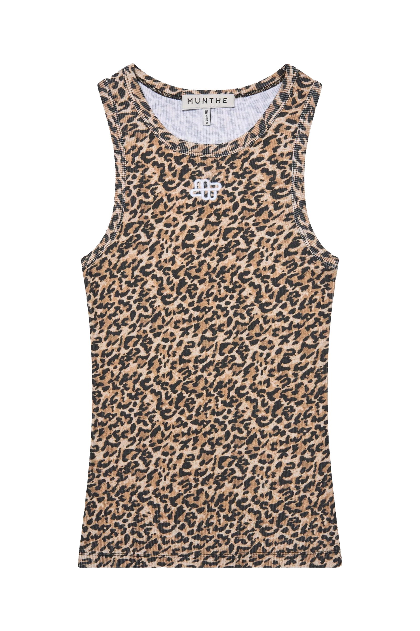 Dames top bruin