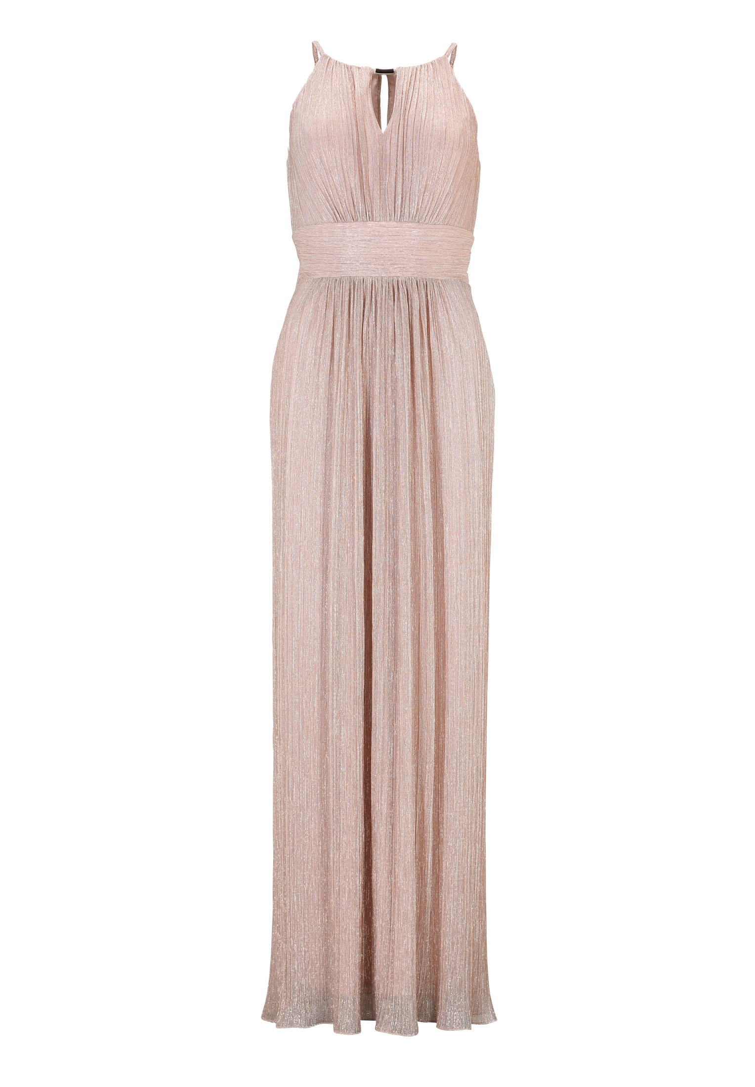 Swing Abendkleid aus Plissee Jersey mit M Rose-1 1