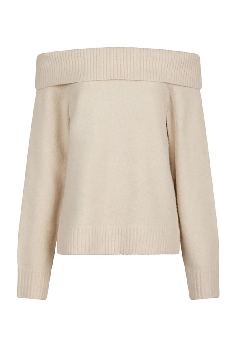 Neo Noir Jane knit blouse bruin/beige-1 1