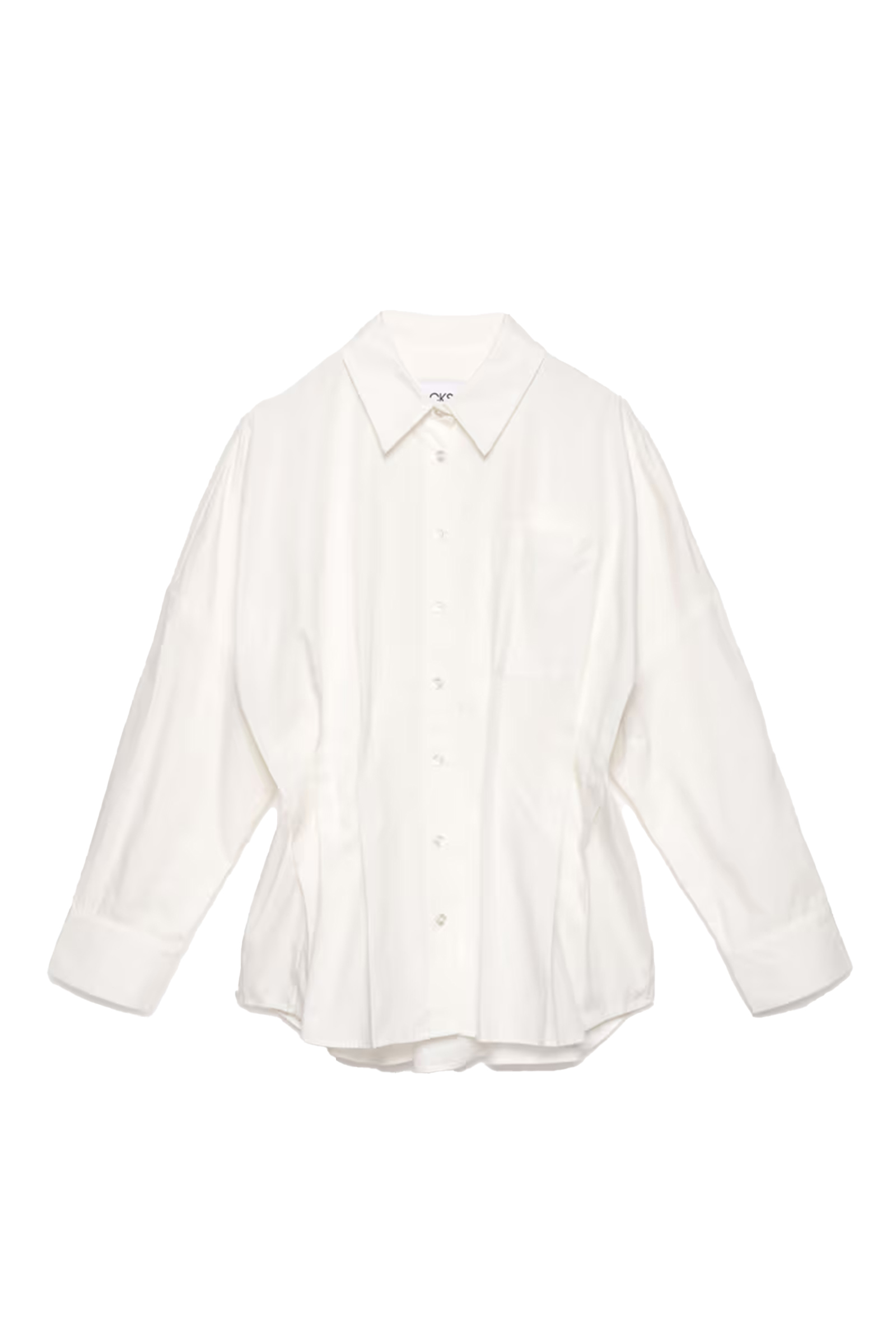 Dames blouse lange mouw wit