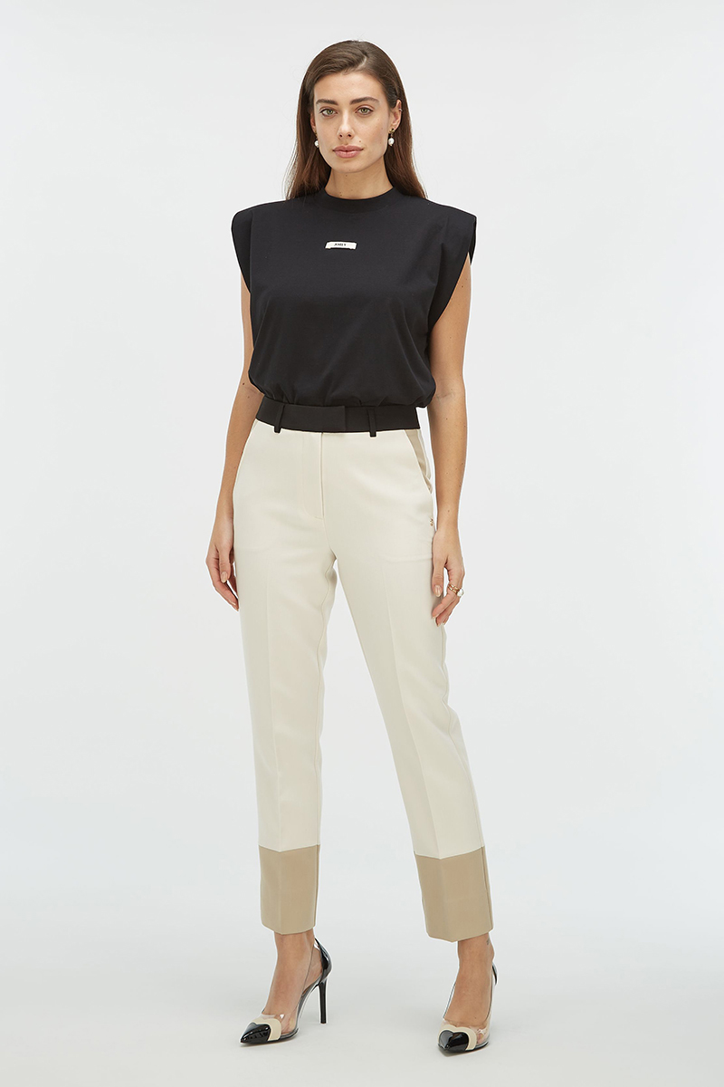 Dames broek ecru