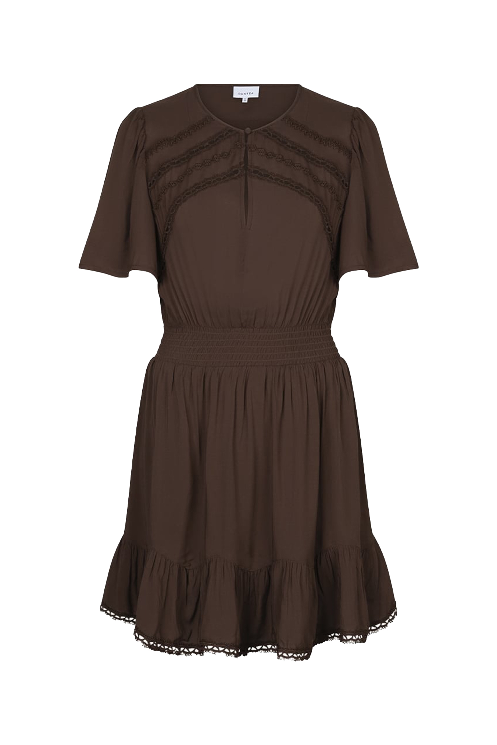 Dames jurk bruin