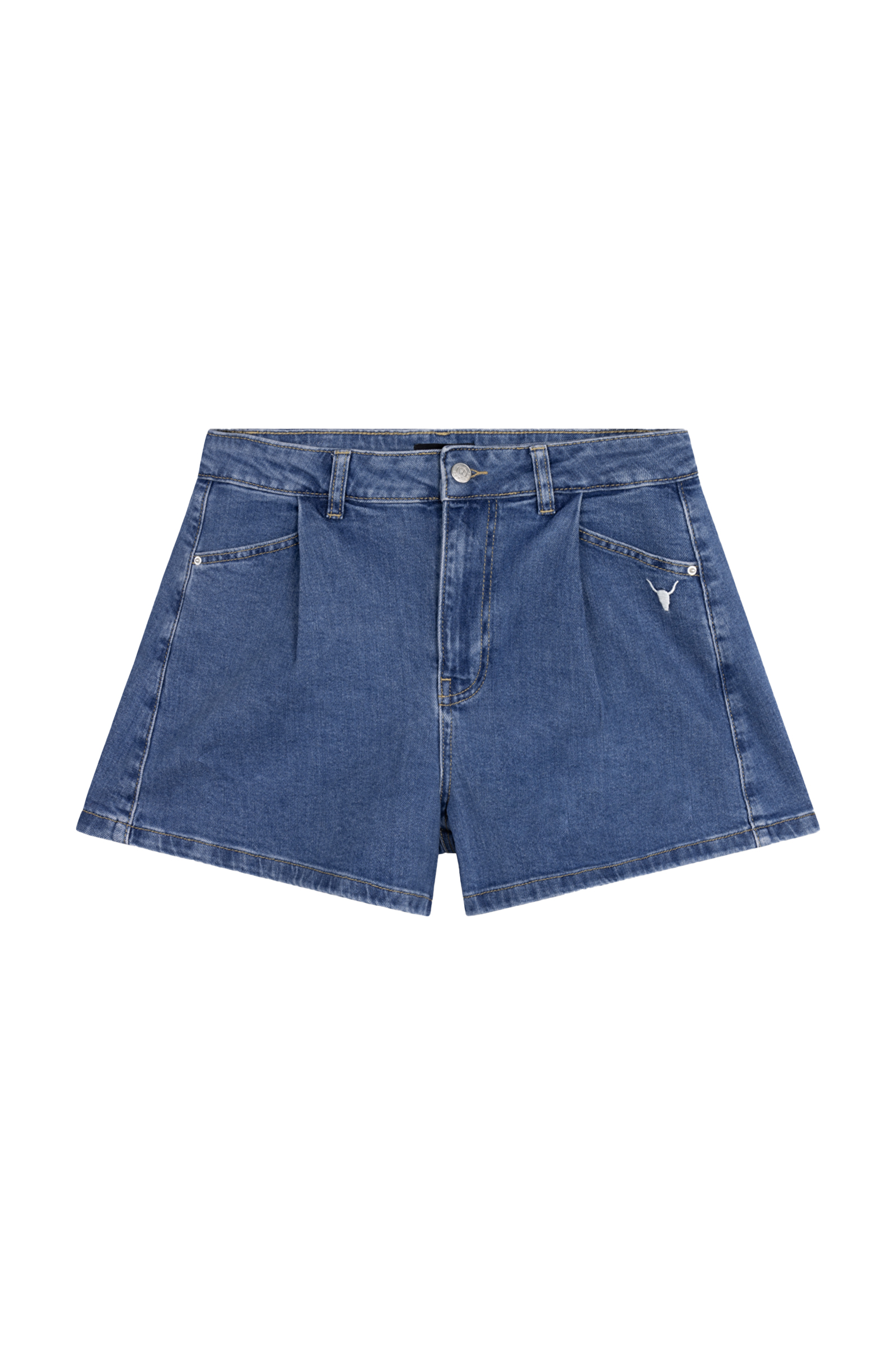 Dames short blauw