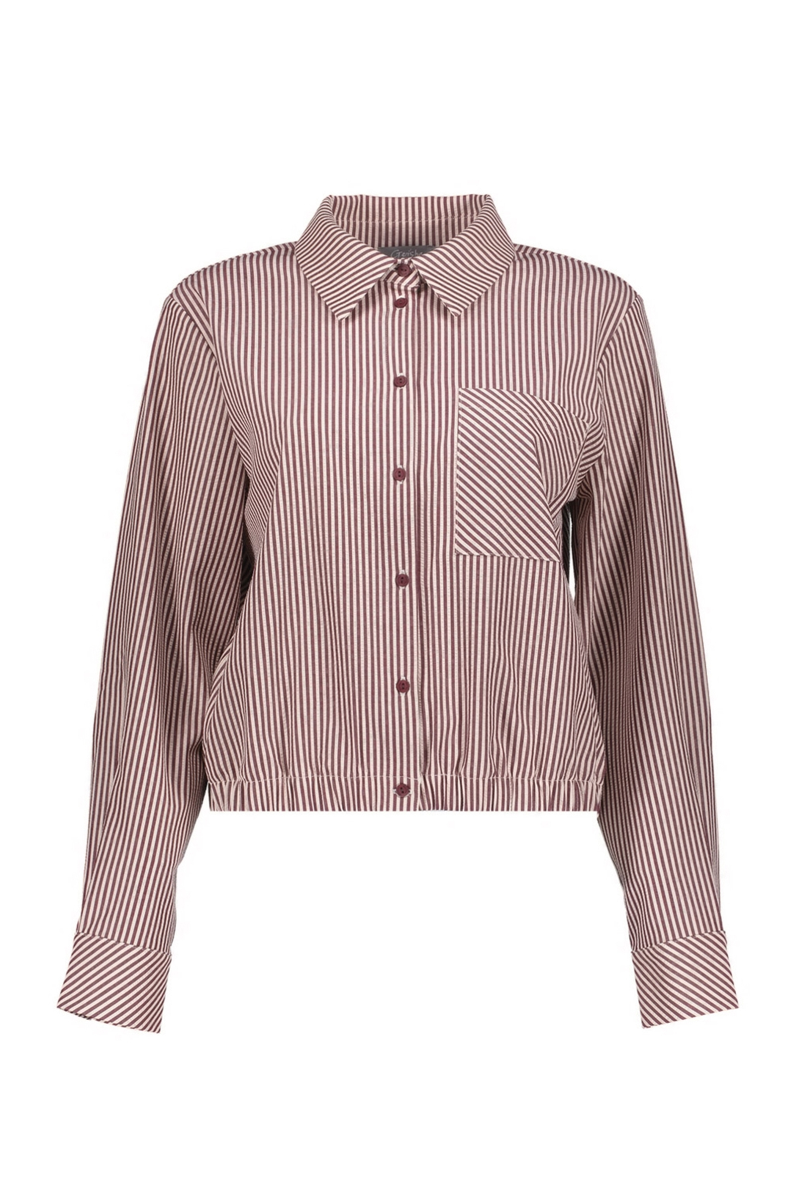 Dames blouse lange mouw rood