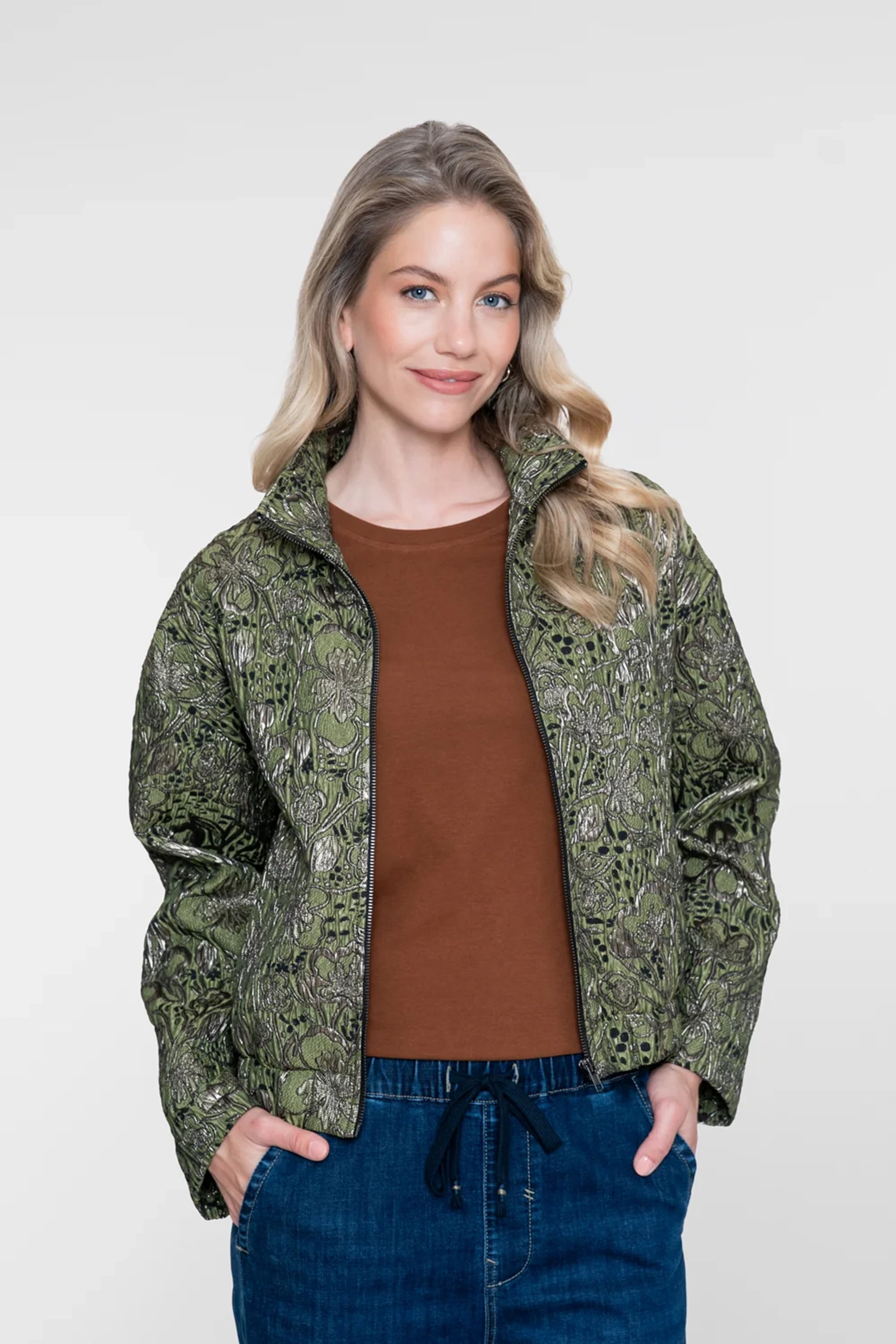 Dames jas groen
