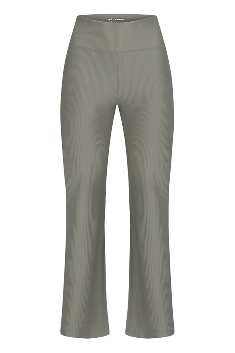 Fitness dames tight lang groen