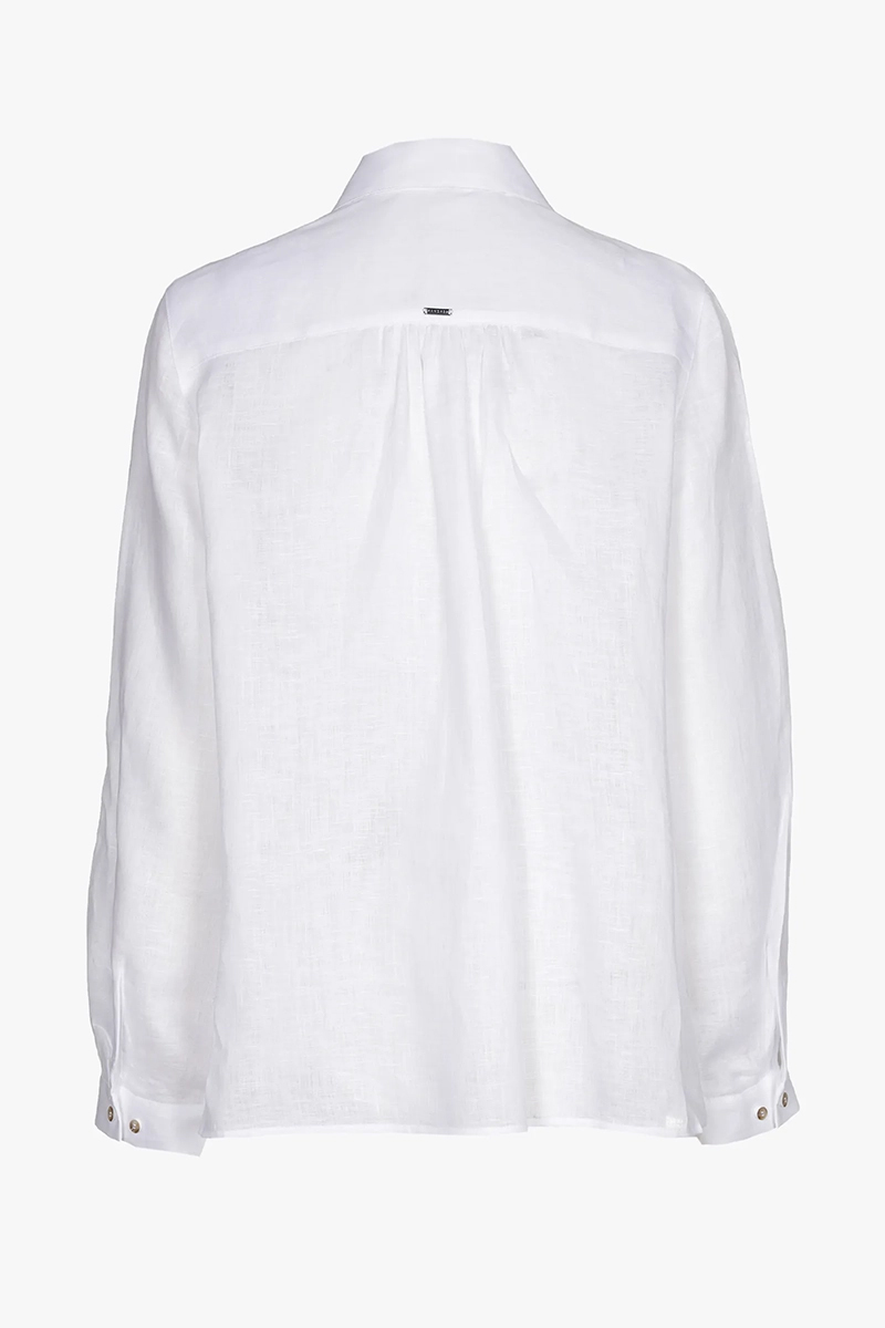 Dames blouse lange mouw ecru