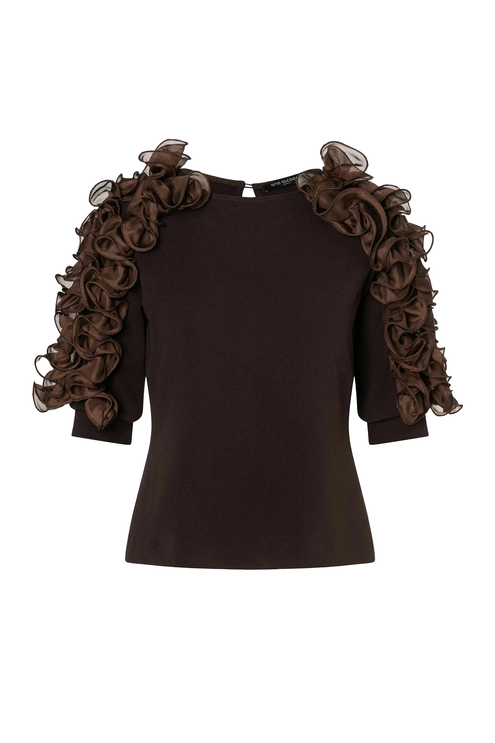 Dames top bruin