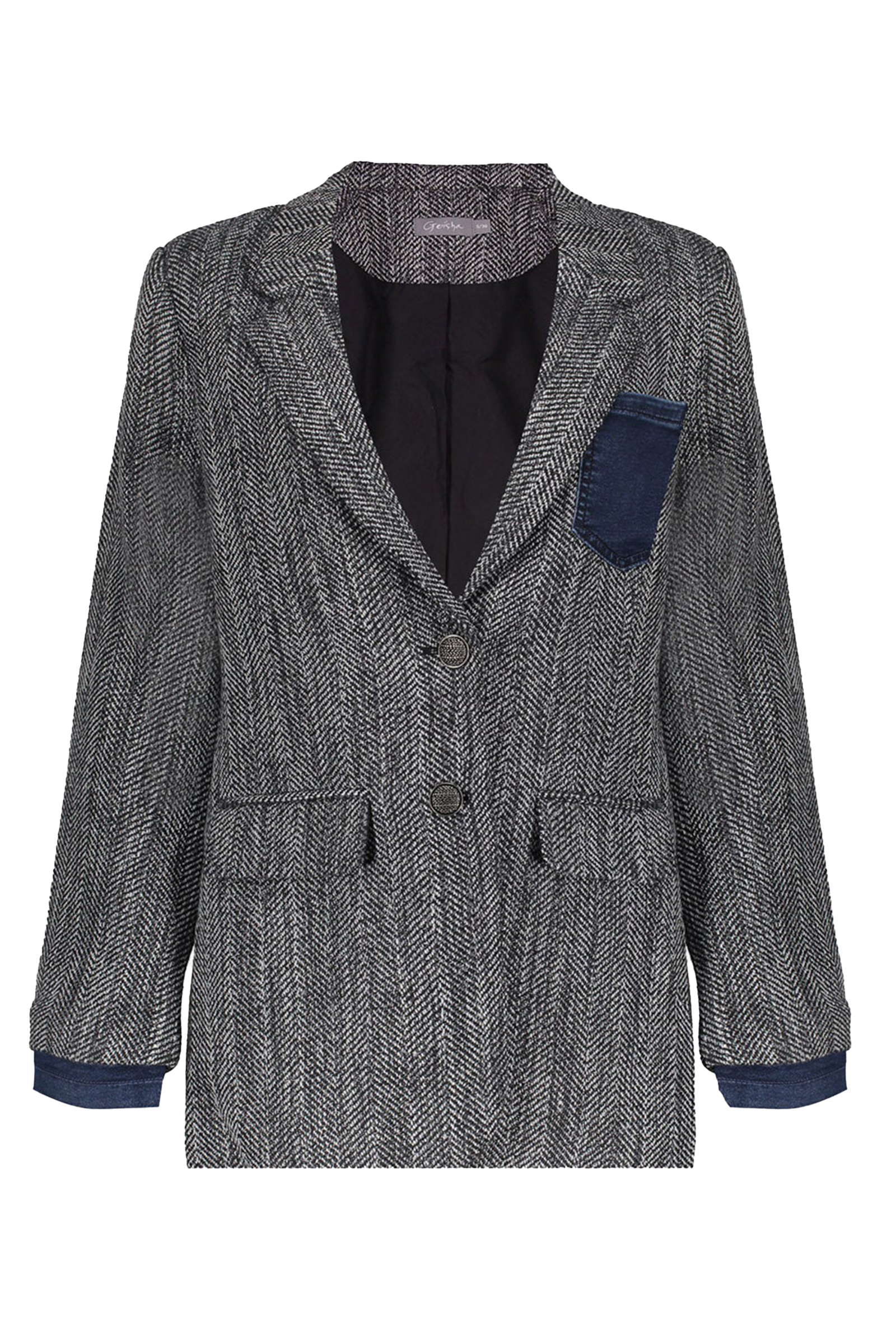 Dames blazer grijs