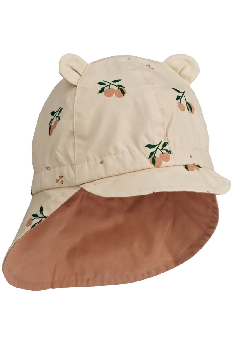 Liewood Gorm reversible sun hat with ears Ecru-1 2