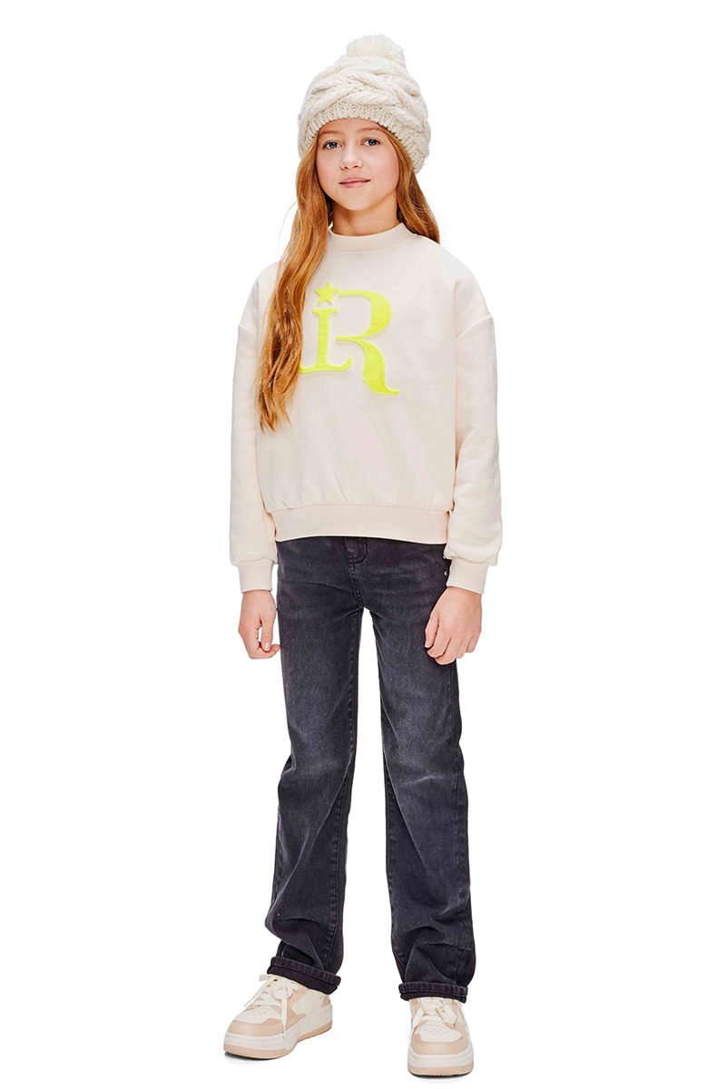 Meisjes sweater bruin