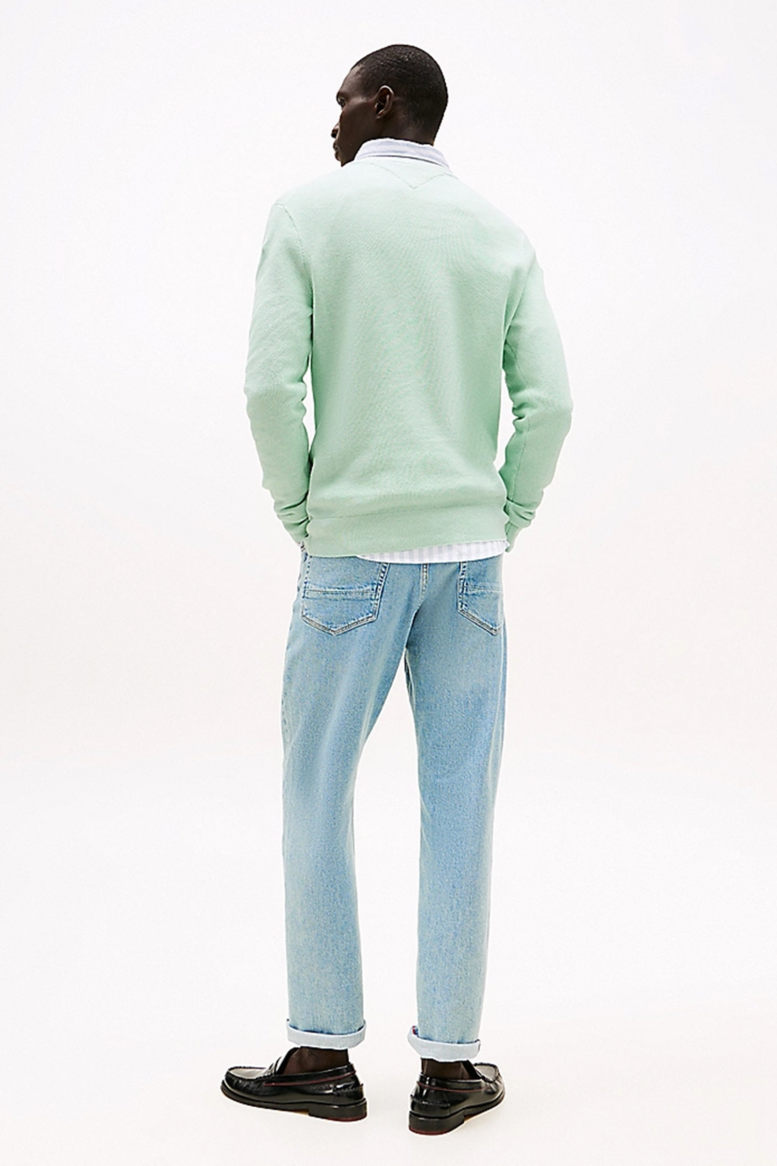 Tommy Hilfiger ESSENTIAL STRUCTURE CREW NECK Groen 3