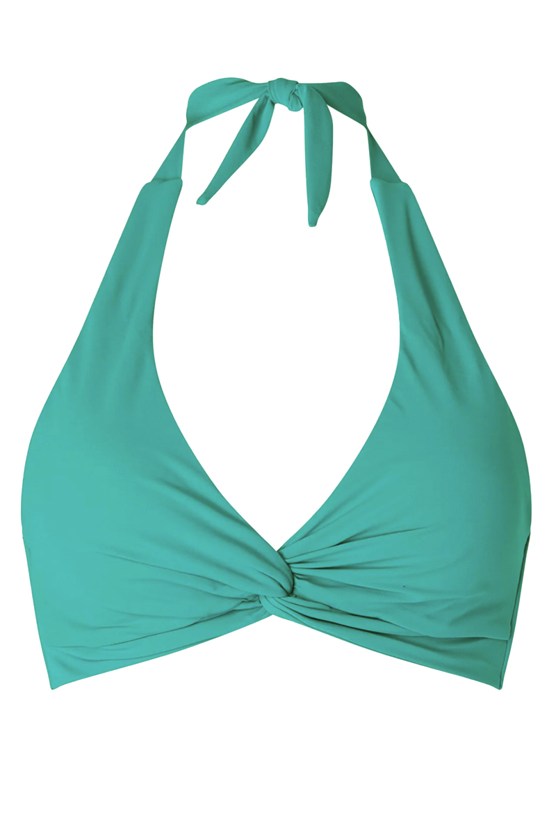 Bad/beach dames bikini top groen