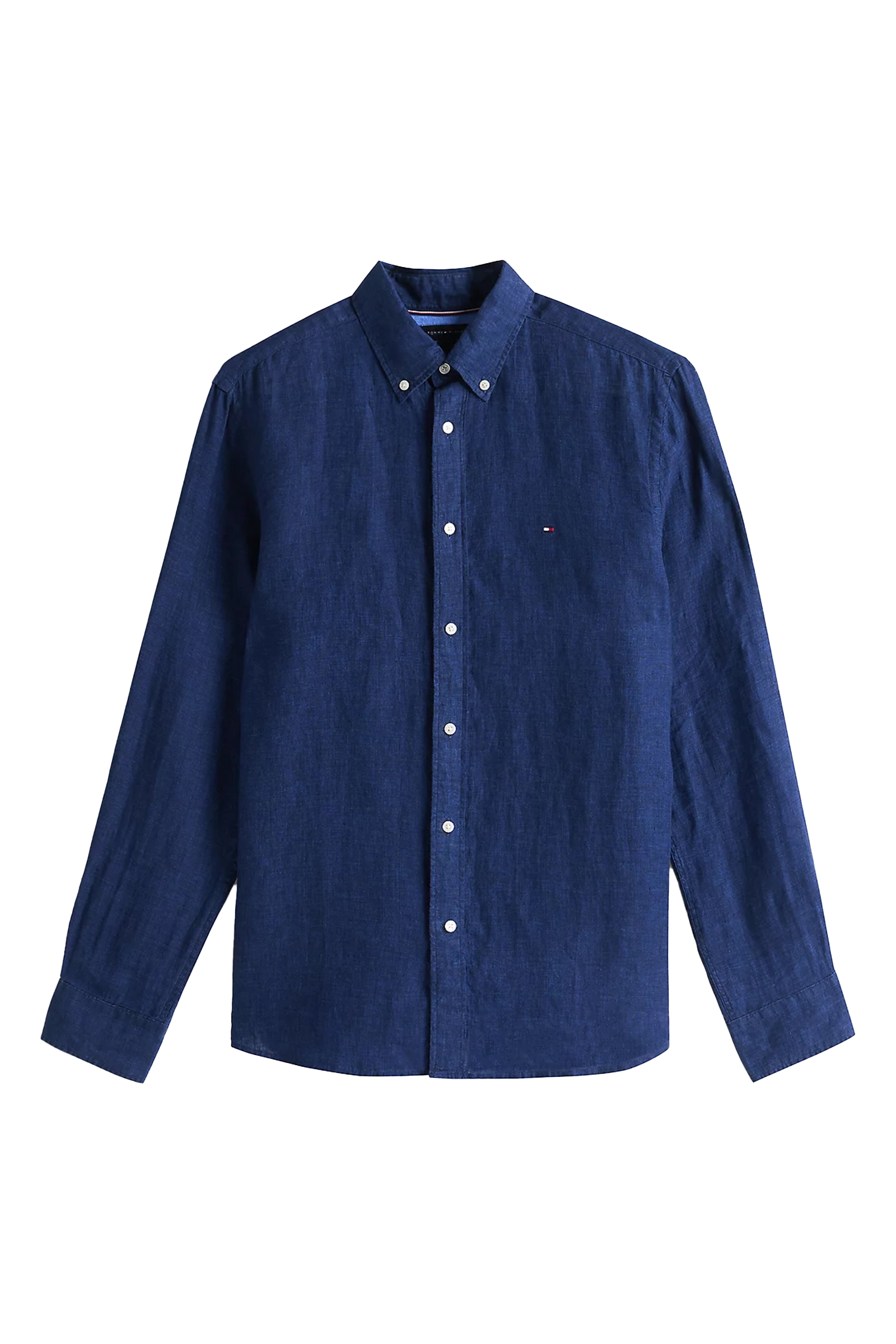 Tommy Hilfiger PIGMENT DYED LI SOLID RF SHIRT Blauw-1 1