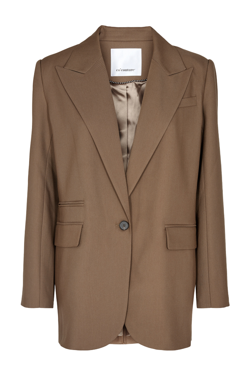 co´couture tara oversized blazer Bruin/Beige-2 1