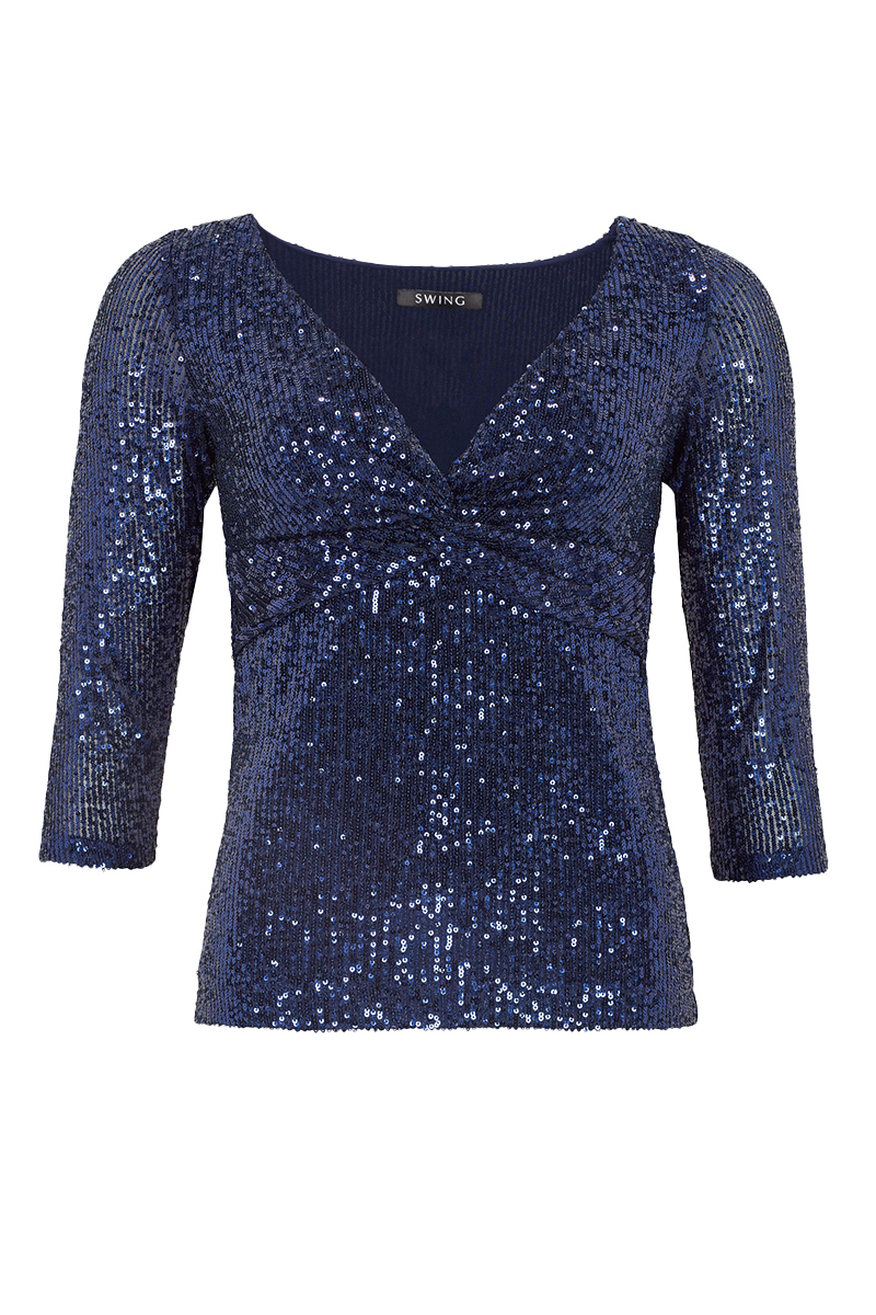 Dames top blauw