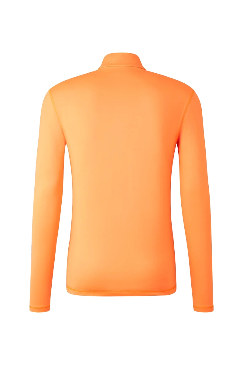 Wintersport heren pully+rits oranje