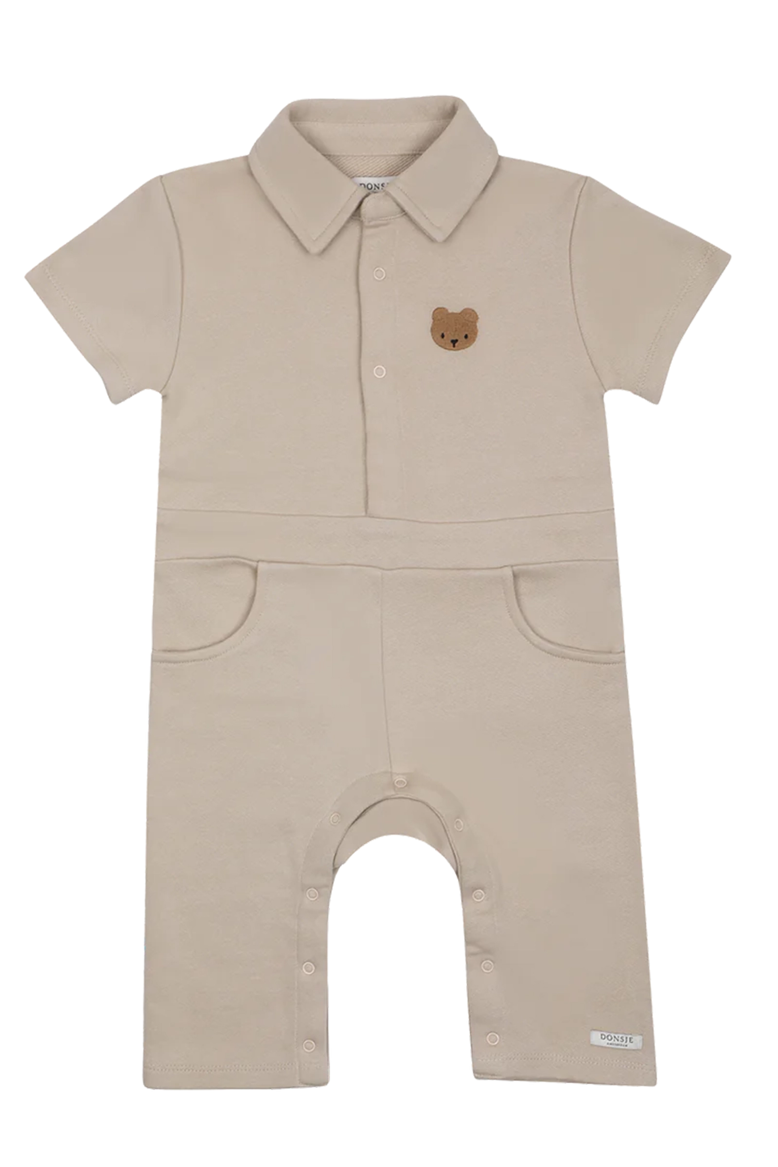 Donsje Amsterdam Piebe jumpsuit- Bear Bruin 3038401 Babypakken