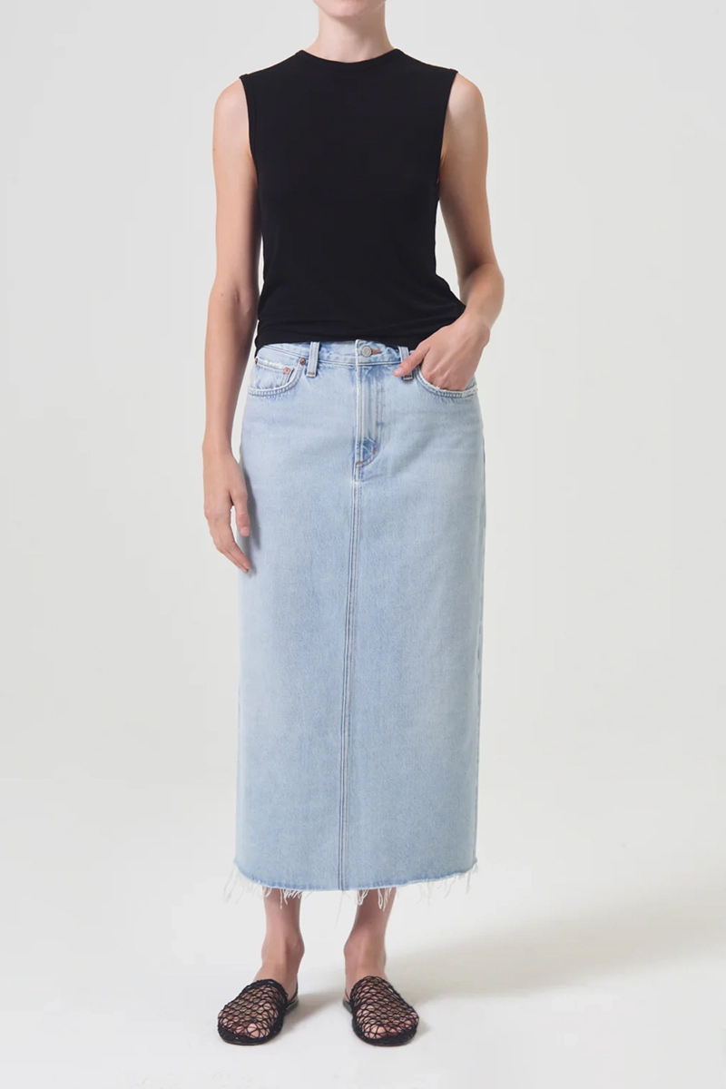 Dames rok blauw