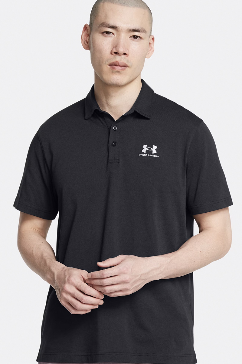 Casual heren polo km zwart