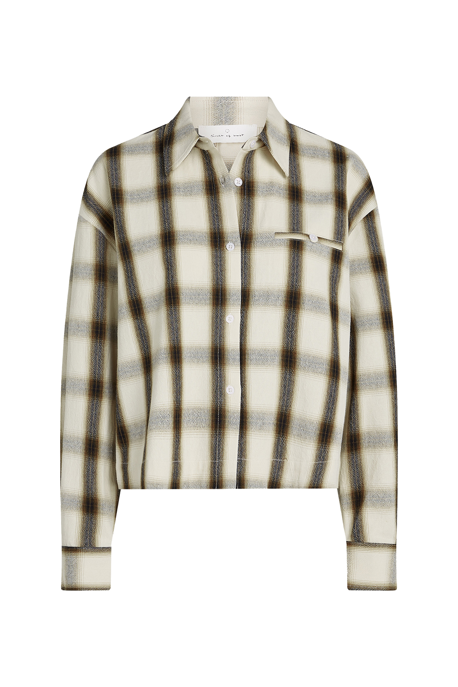 Dames blouse lange mouw ecru