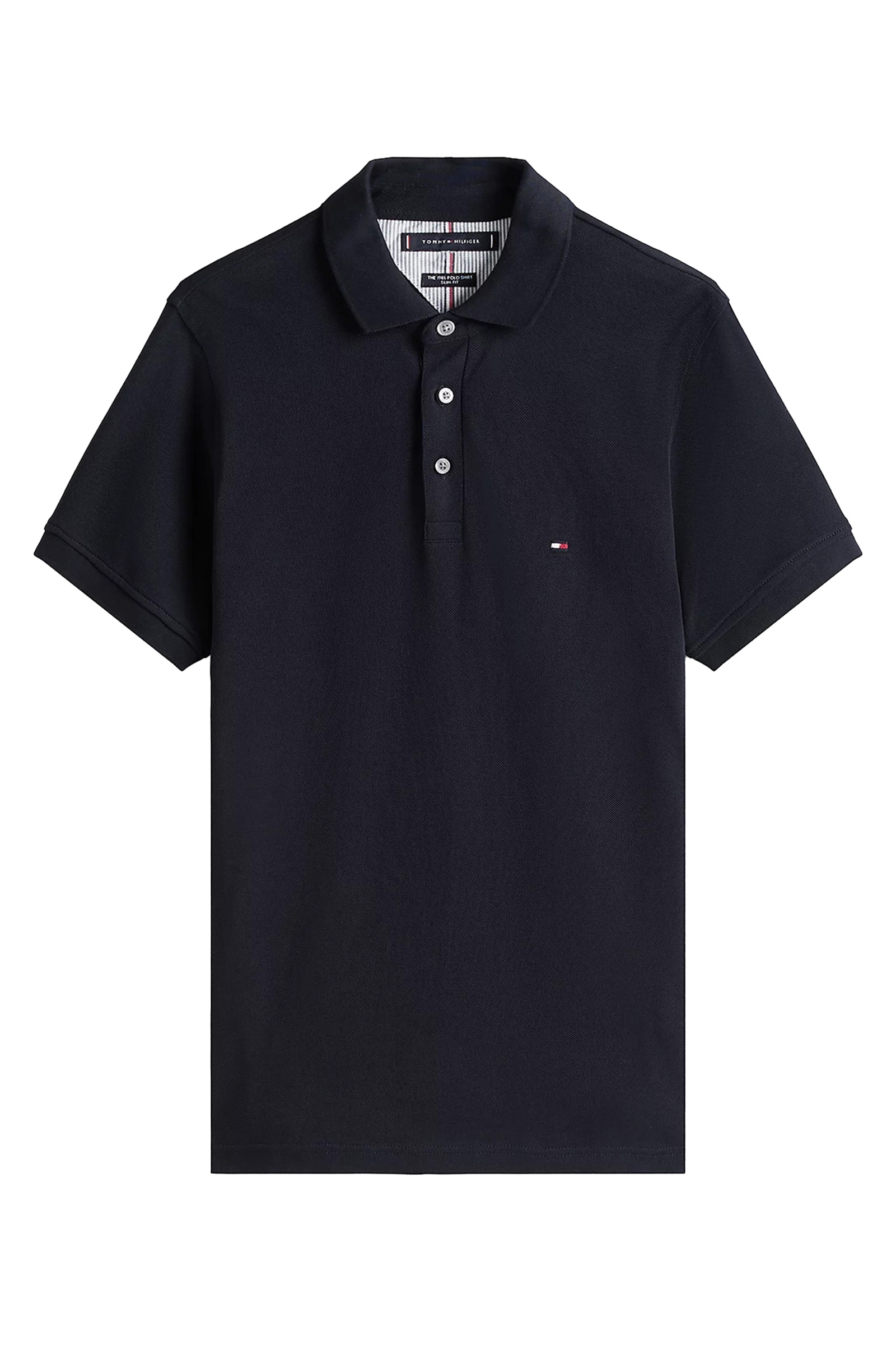 Heren polo korte mouw blauw