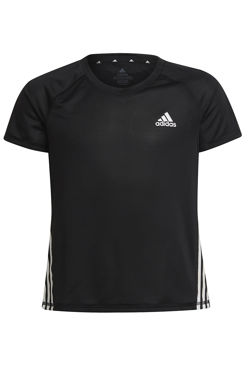 Fitness meisjes t-shirt km zwart