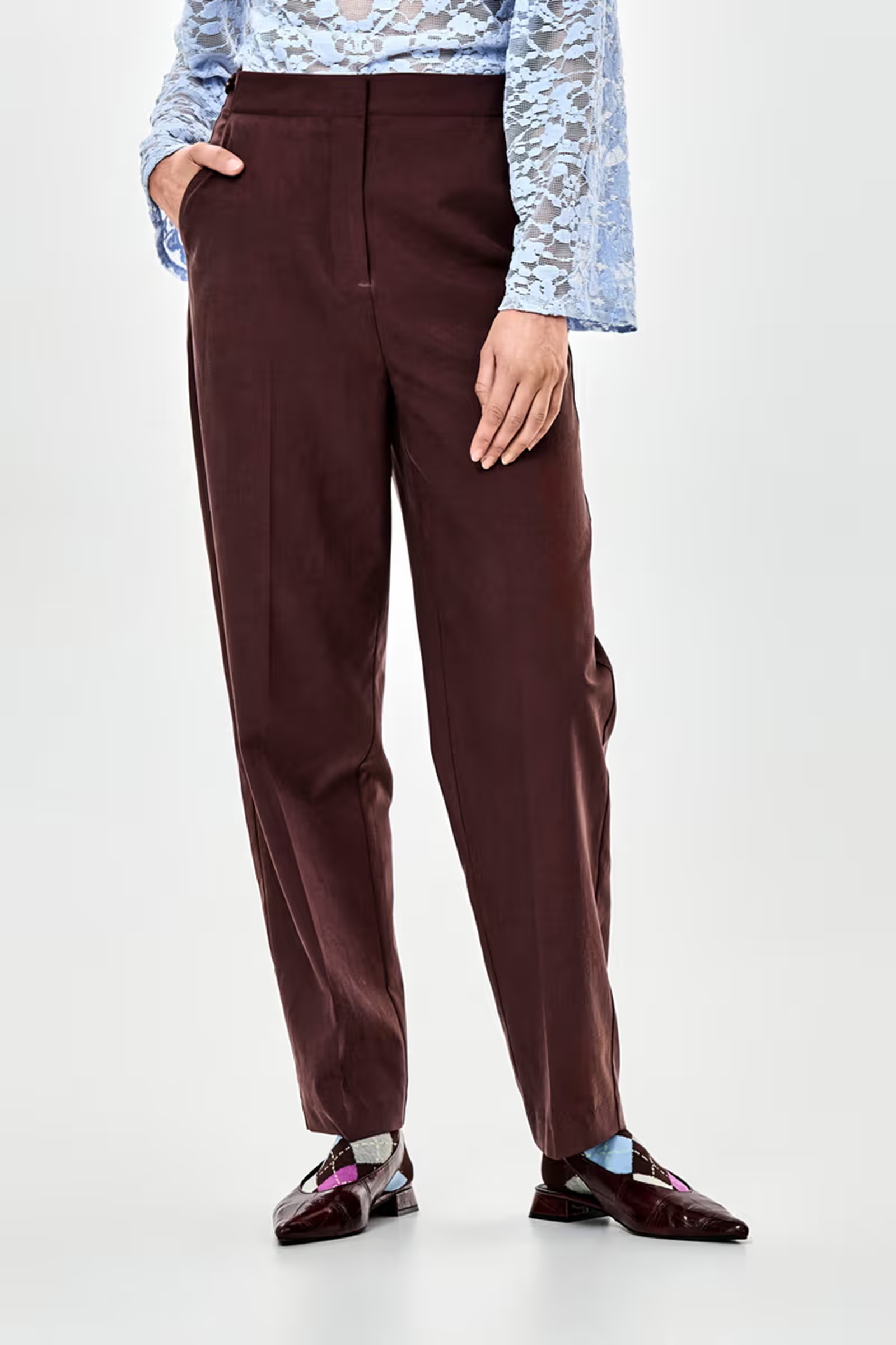 Dames broek bruin