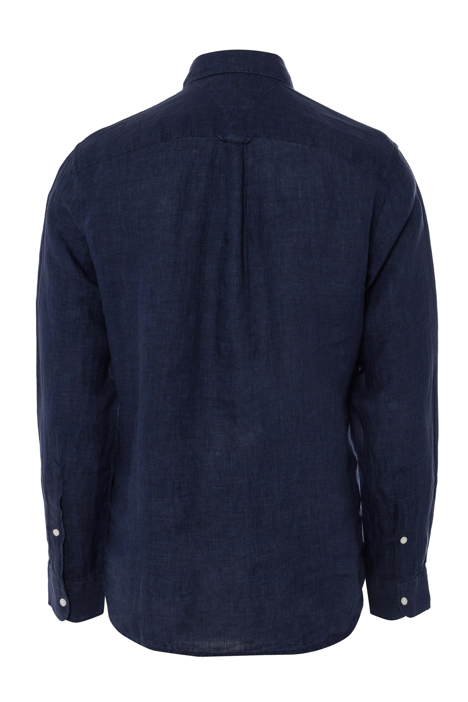 Heren overhemd lm casual blauw