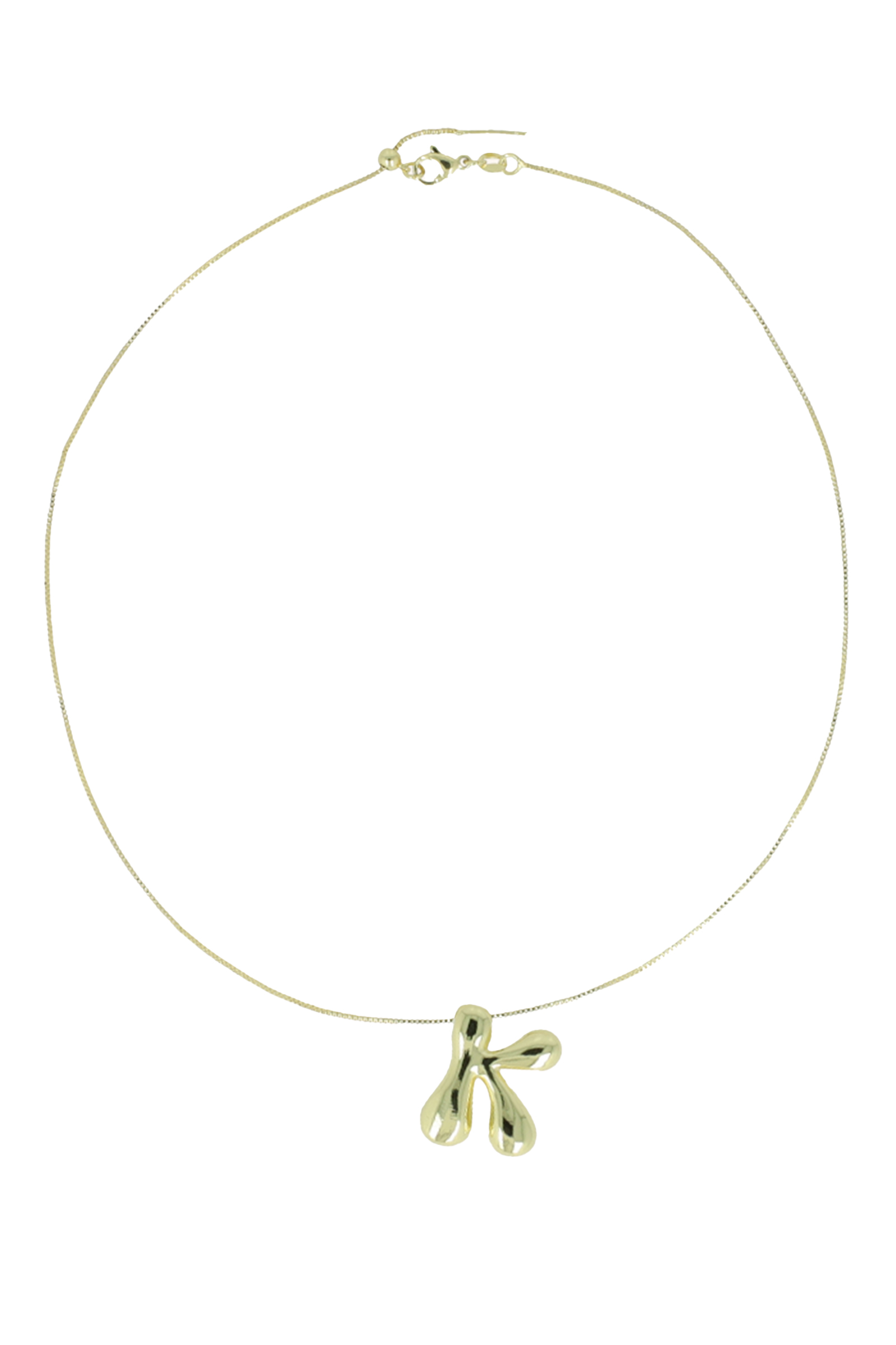 Lott Gioielli Cartoon Letter K Goud-1 1