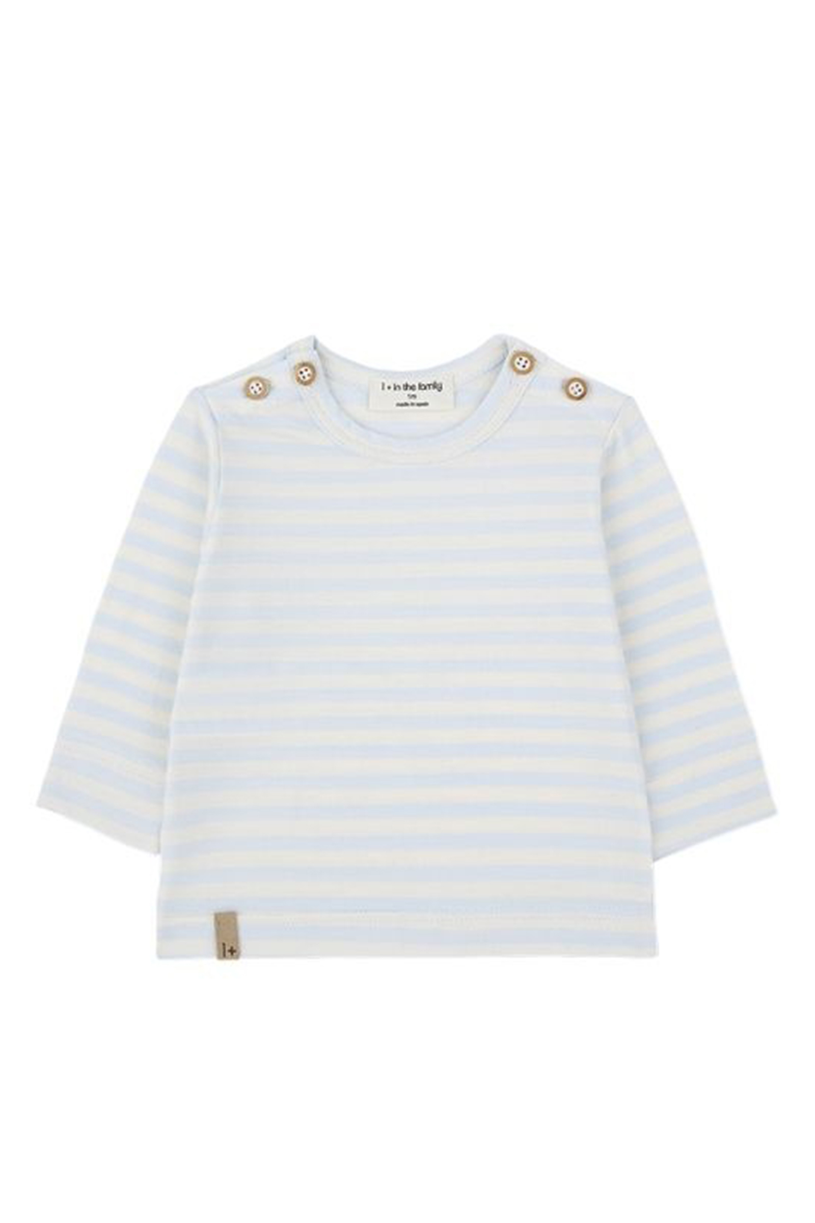 Baby t-shirt lange mouw blauw