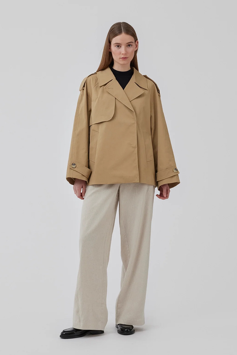 Modström Clara jacket bruin/beige-1 2