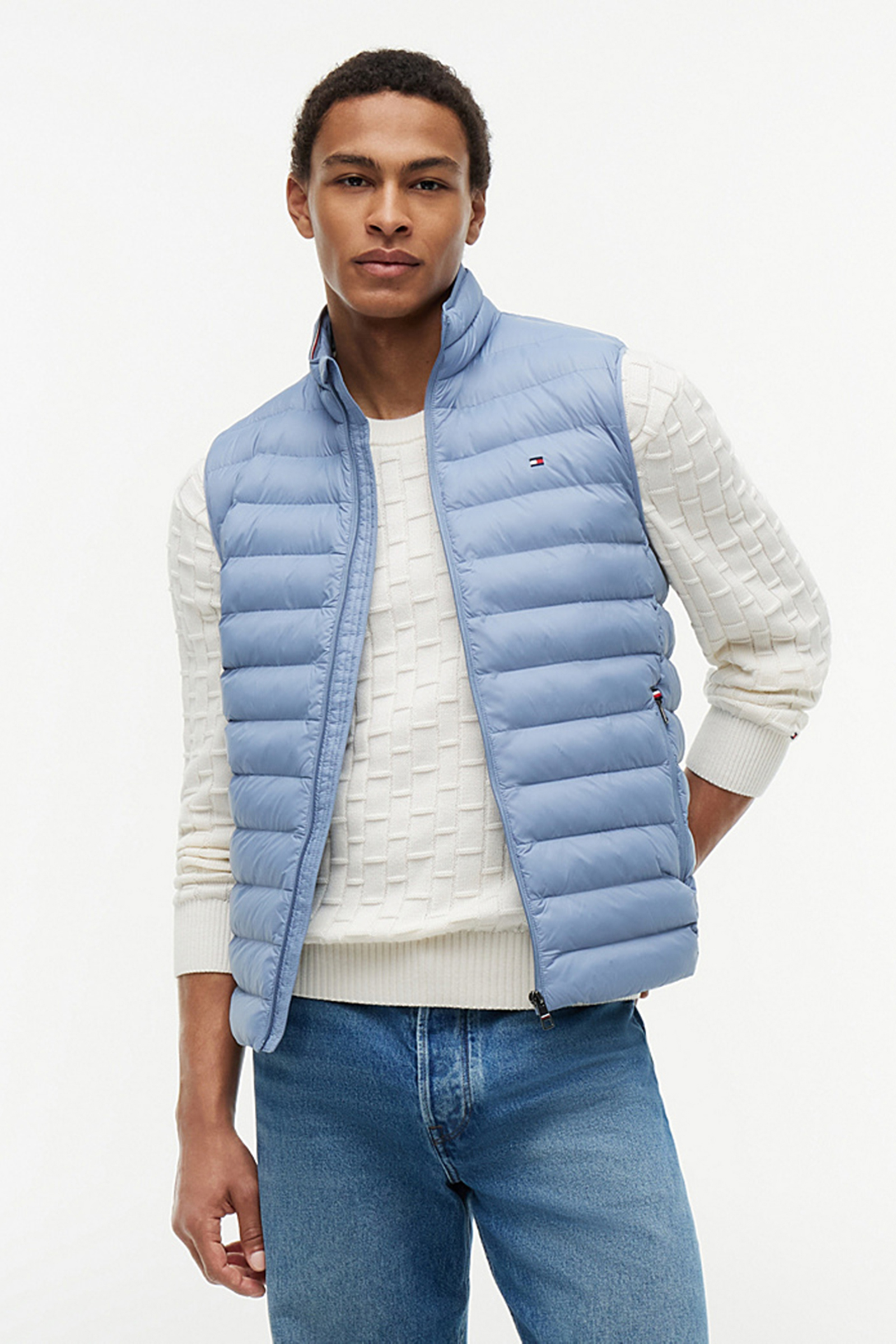 Heren bodywarmer blauw