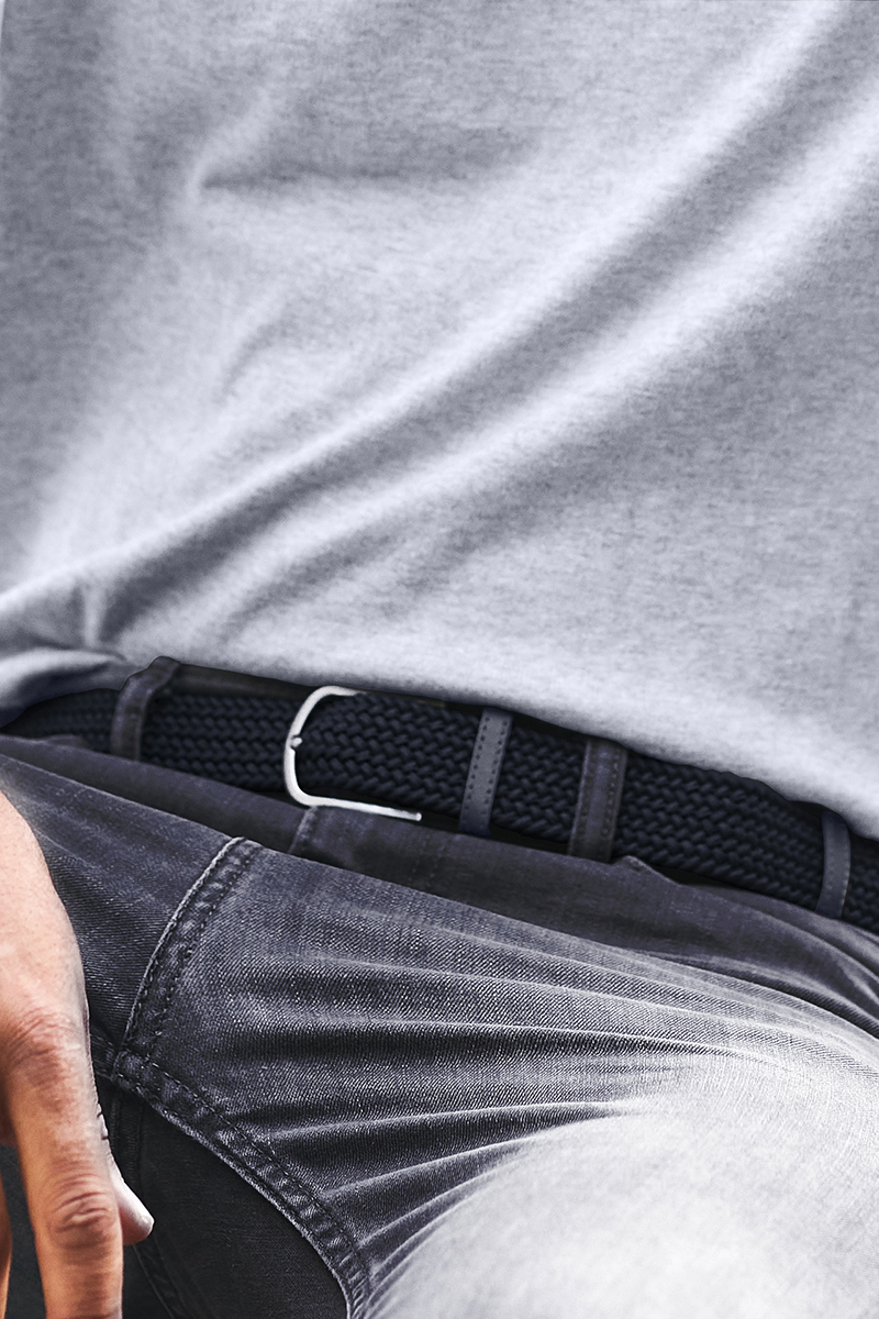 Heren riem blauw
