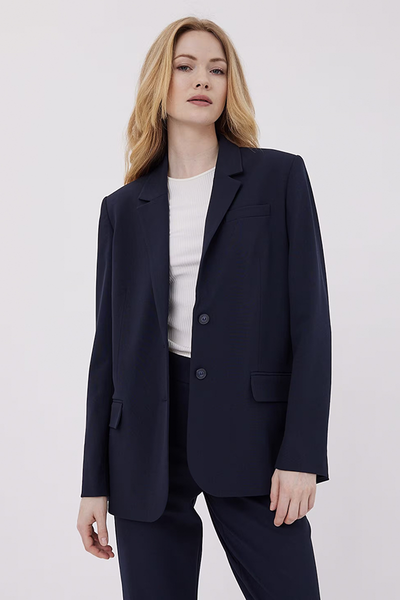 Dames blazer blauw