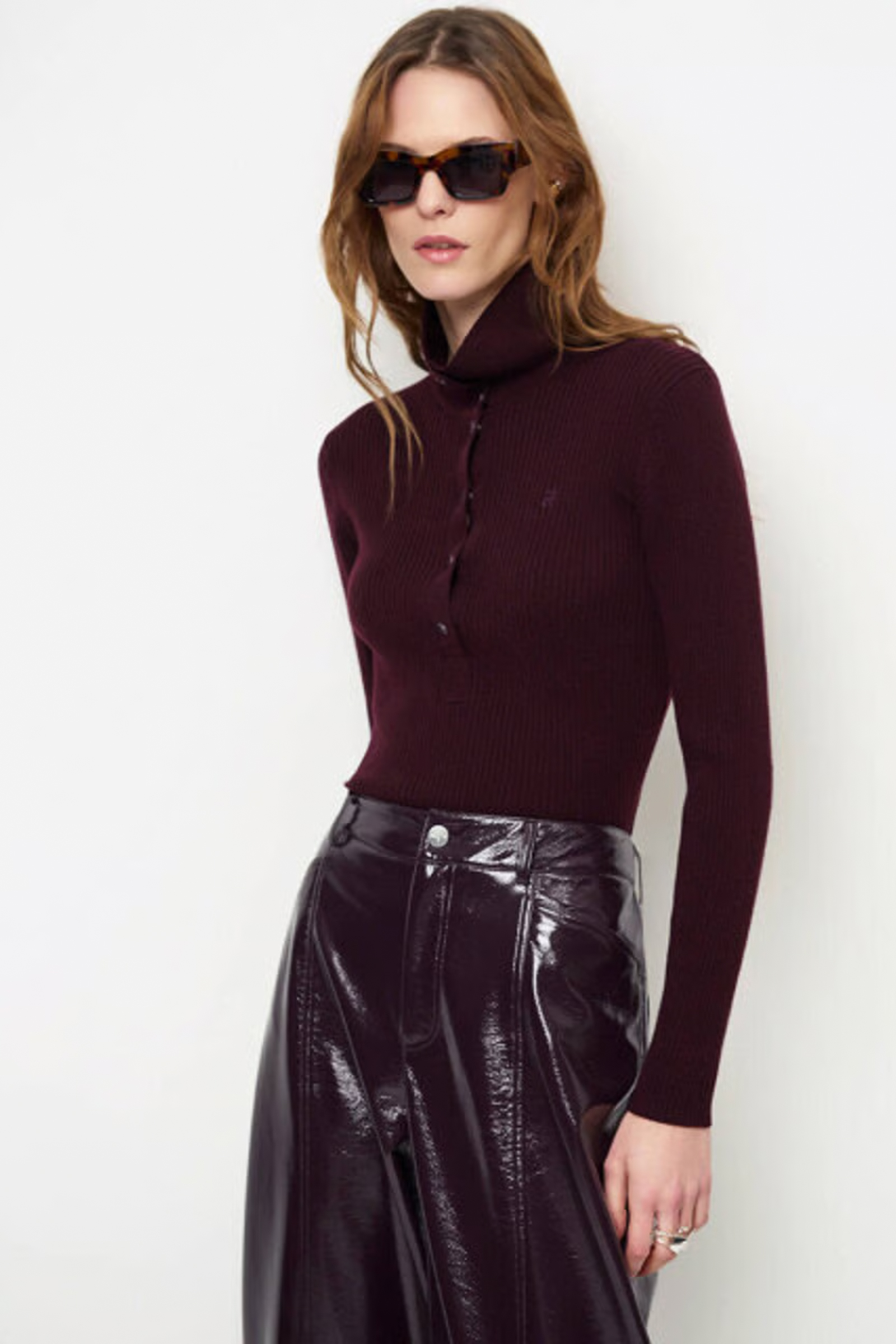 Dames polo rood