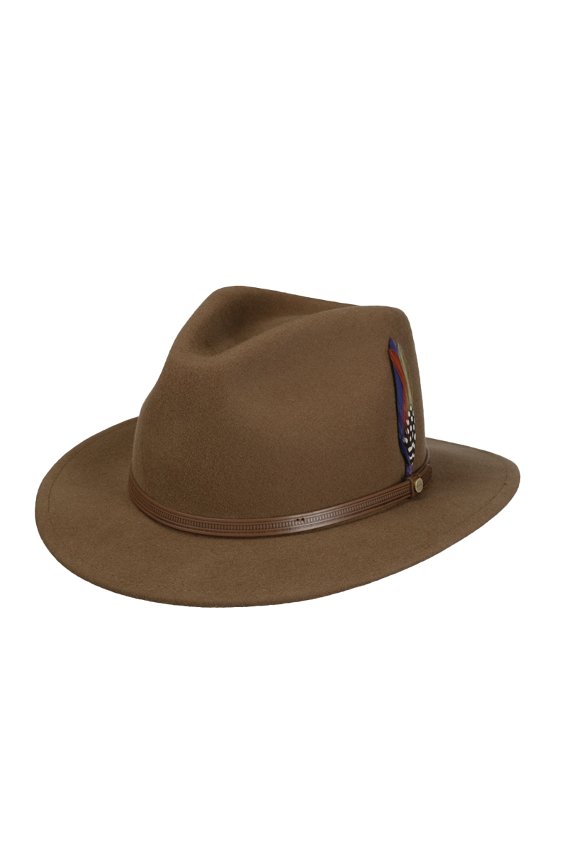 Stetson TRAVELLER WOOLFELT bruin/beige-1 1
