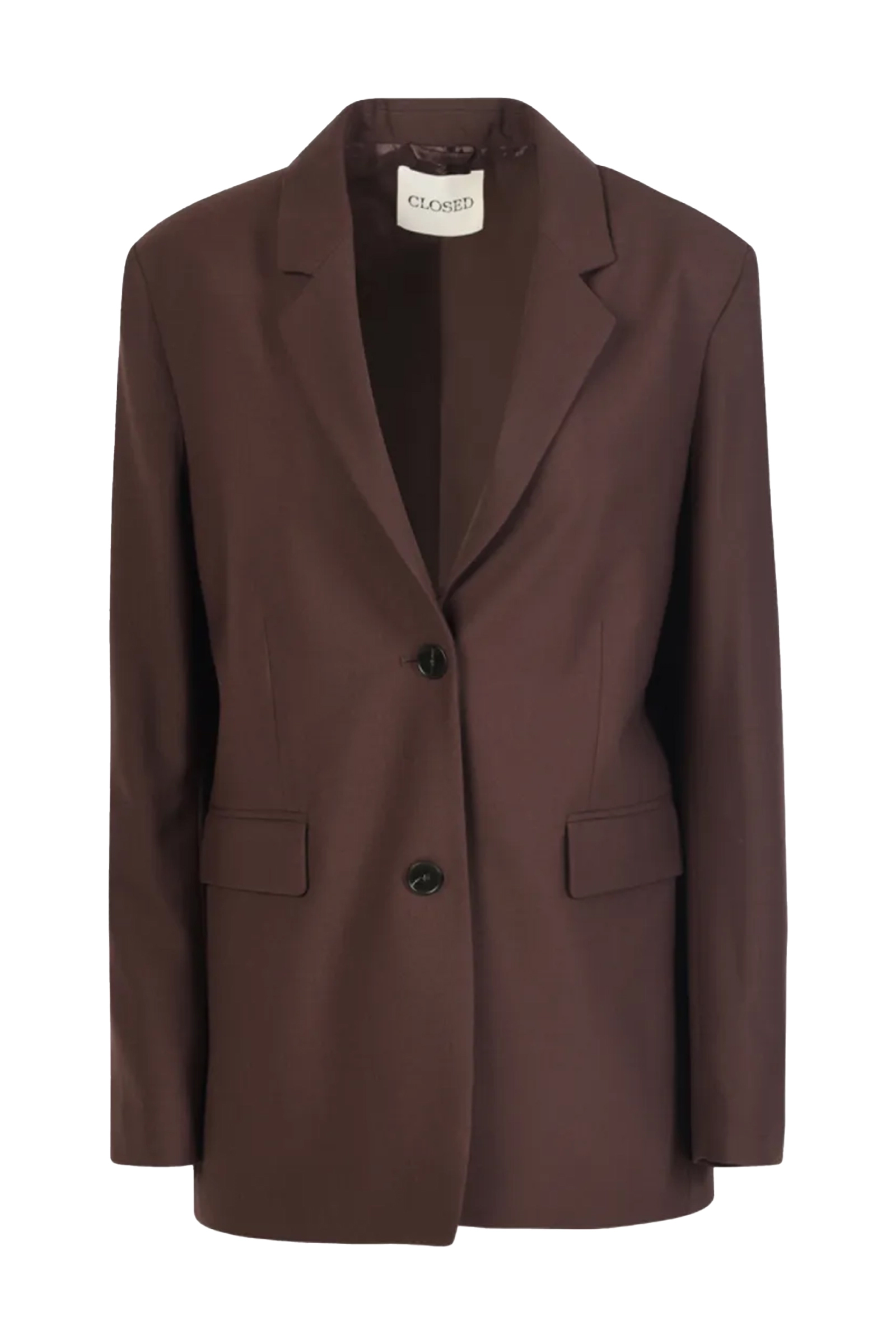 Dames blazer bruin