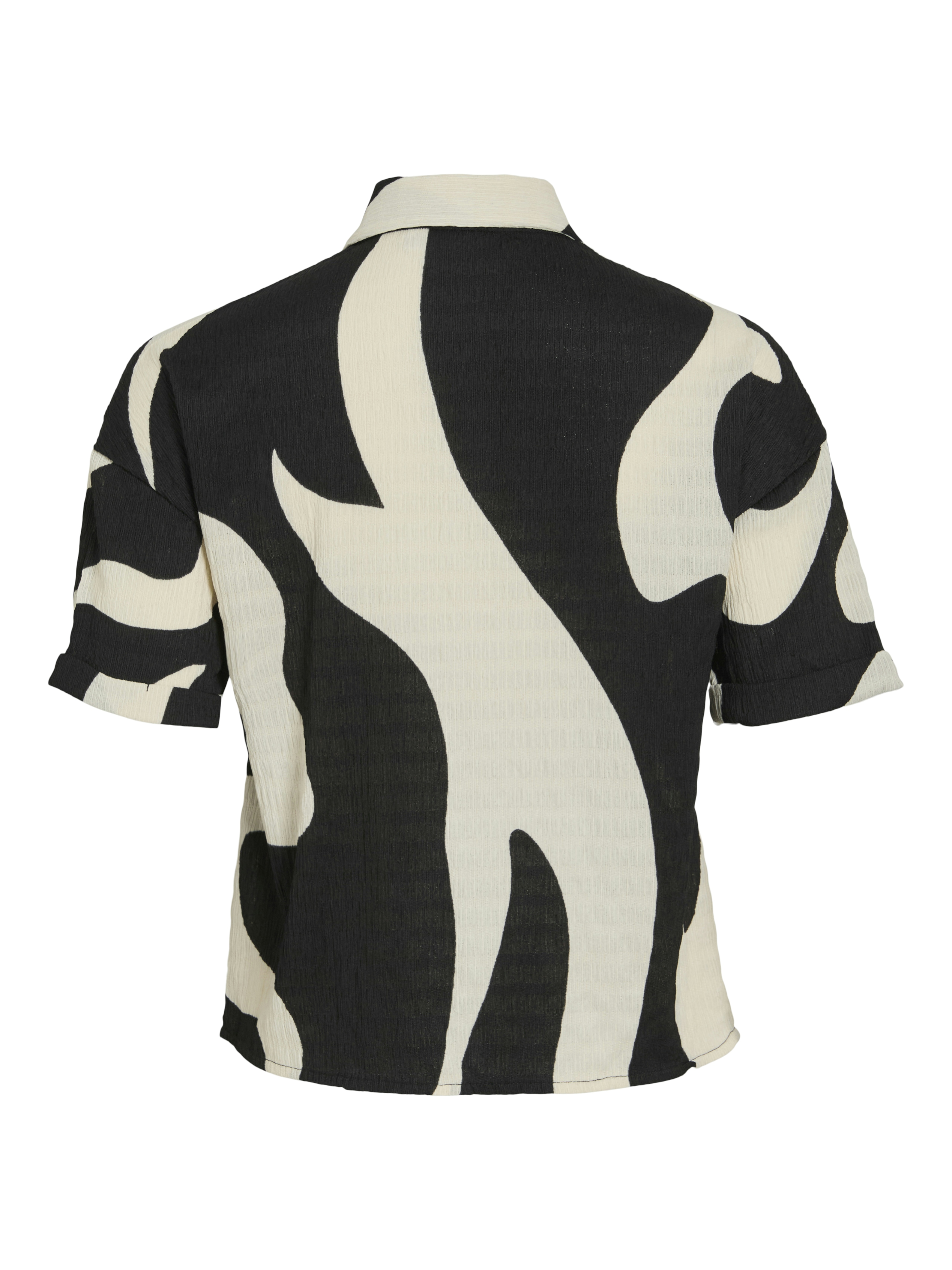 Dames blouse korte mouw zwart