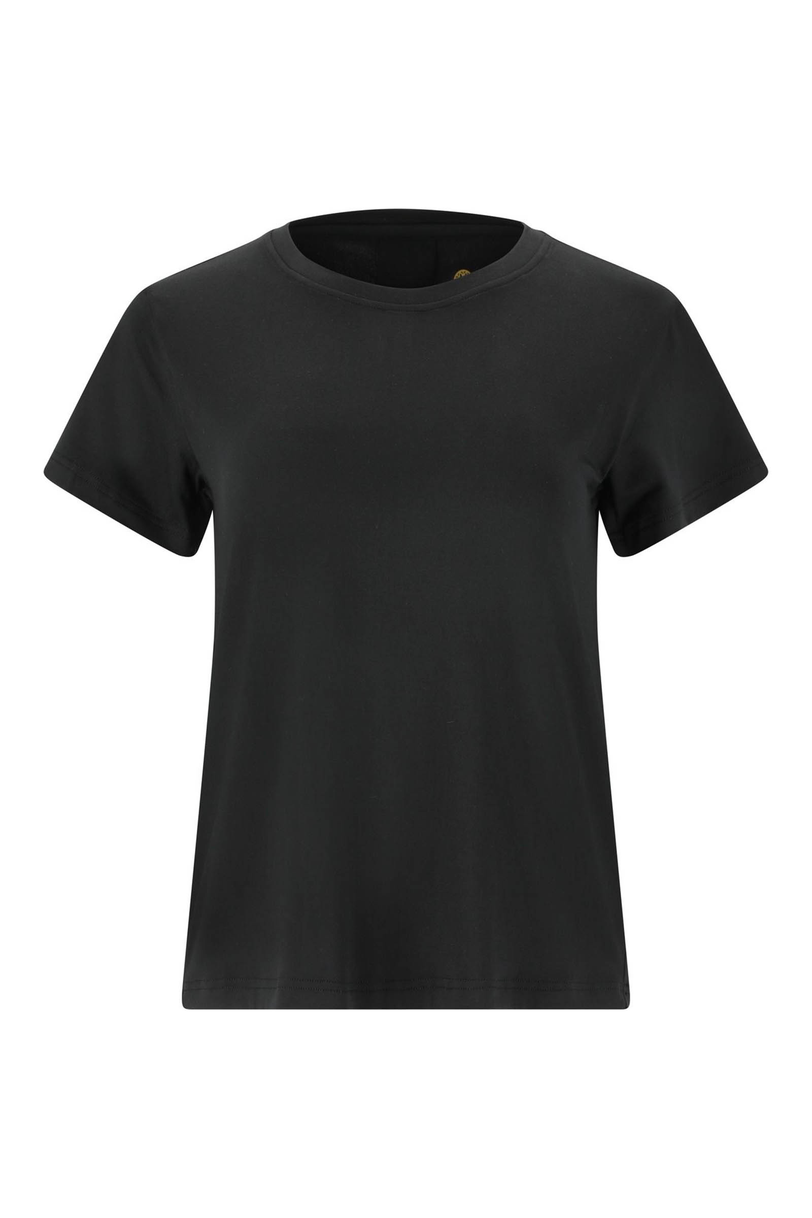 Fitness dames t-shirt km zwart