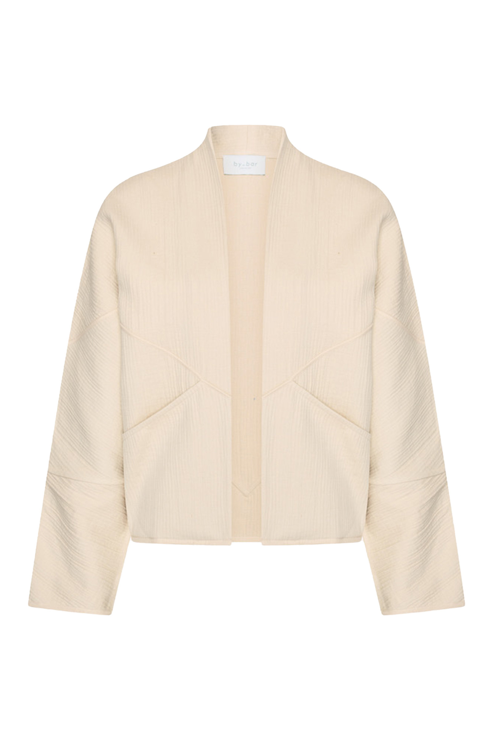 Dames blouse korte mouw ecru